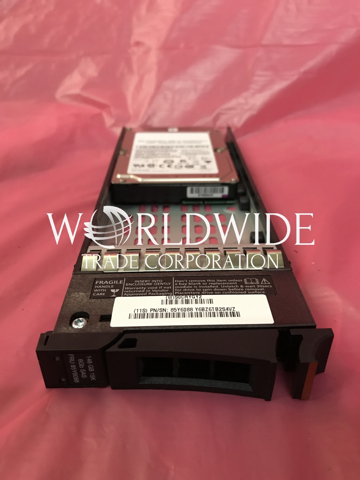 IBM 85Y6088 146GB 15K SAS 3251 HDD 2.5" 6GB V7000 Disk Drive w/ Bracket