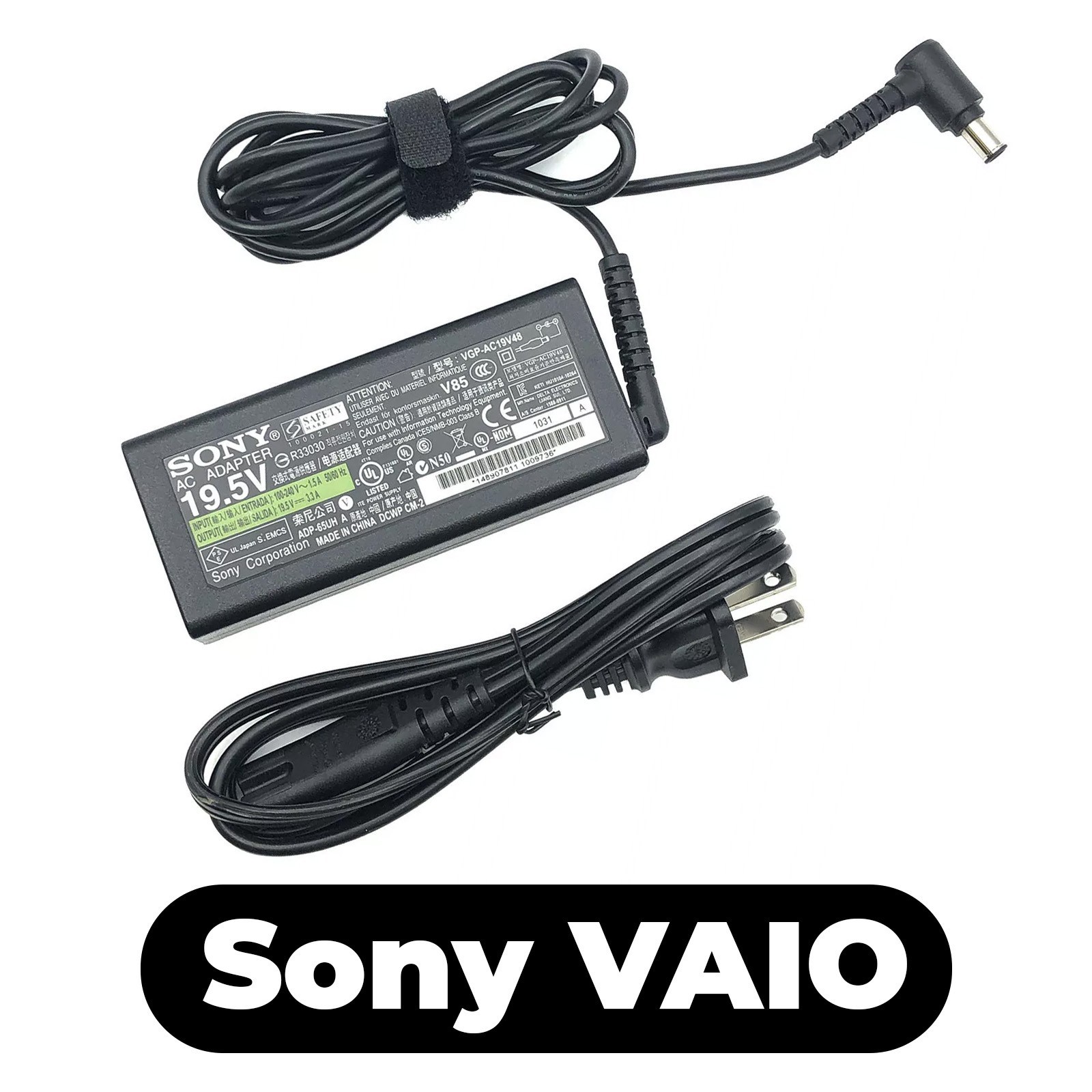 Original Sony 65W AC Power Adapter for VAIO PCG-Series Laptop Battery Charger