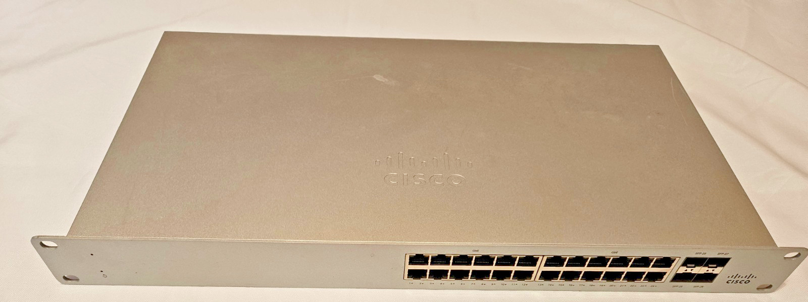 Cisco Meraki MS120-24-HW 24-Port Gigabit Switch 4x SFP Non-PoE Unclaimed