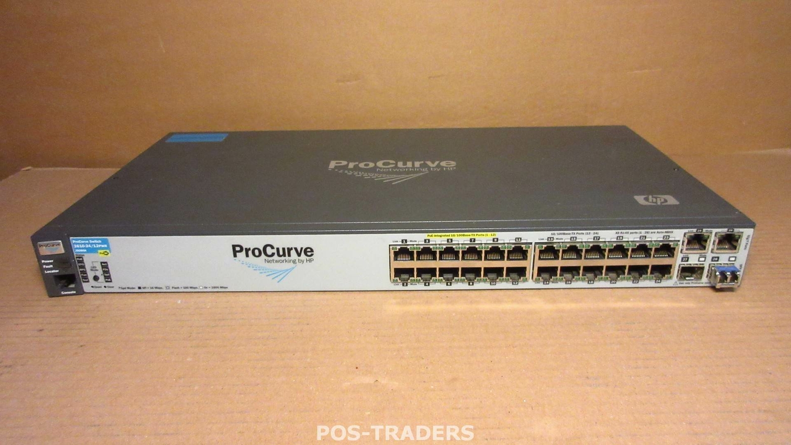 HP J9086A 2610-24/12PWR ProCurve Switch 24x 10/100 + 2x GB + 2 SFP INCL 1X SFP