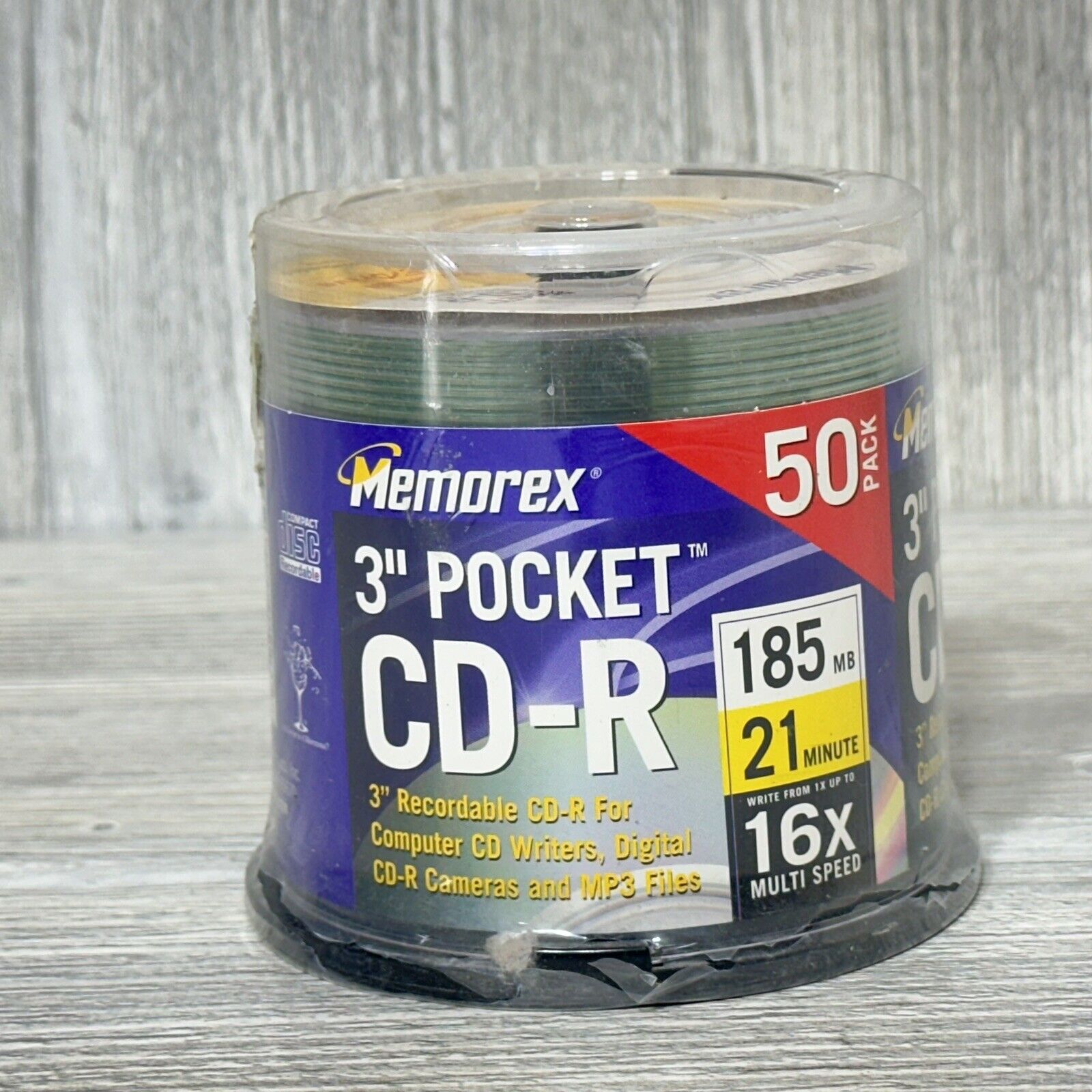 Memorex Pocket CD-R 210mb 24 minute 24x Speed 50 Pack New