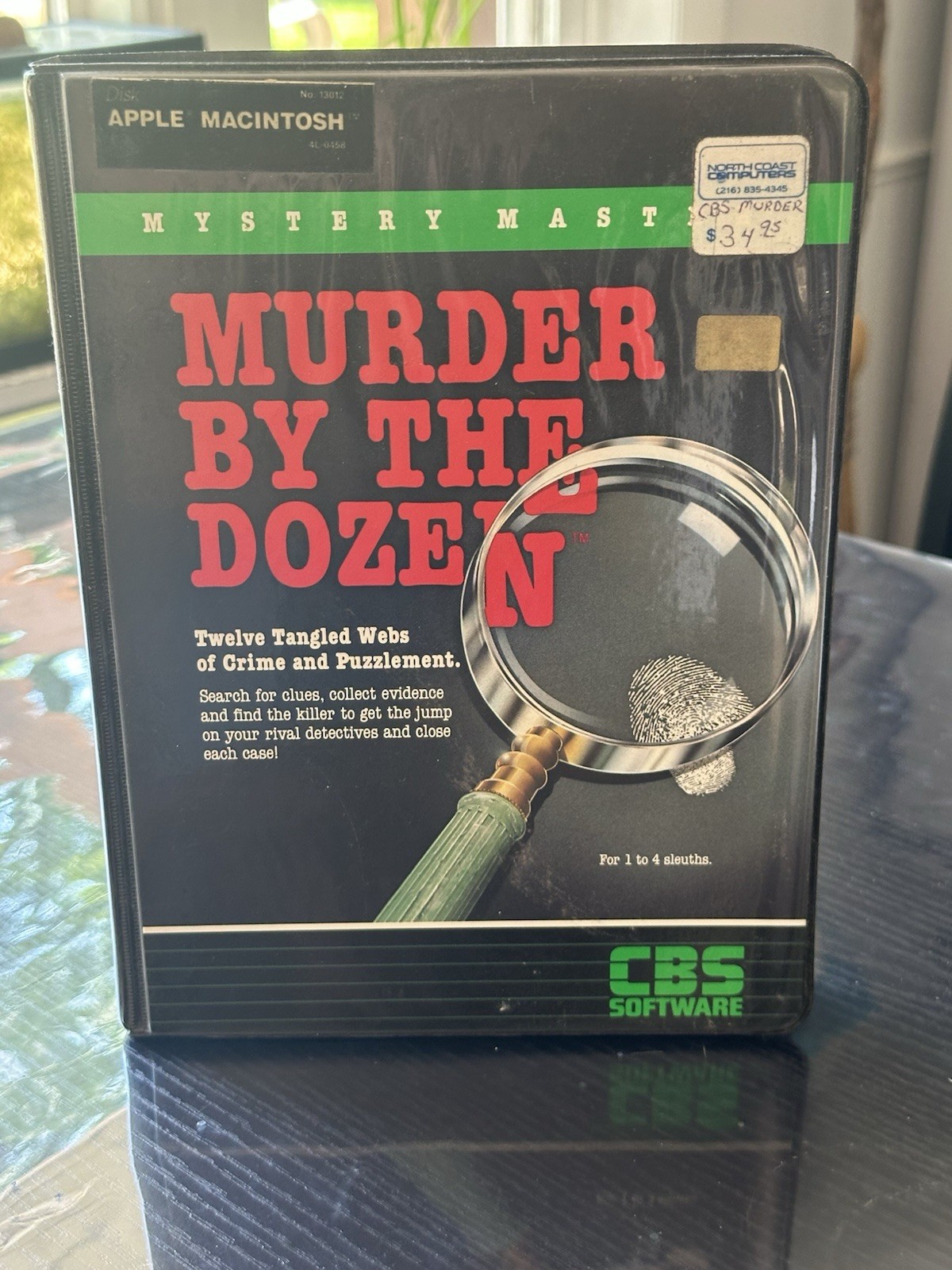 Mystery Master Murder by the Dozen Macintosh CBS Software 1983 TESTED Floppy