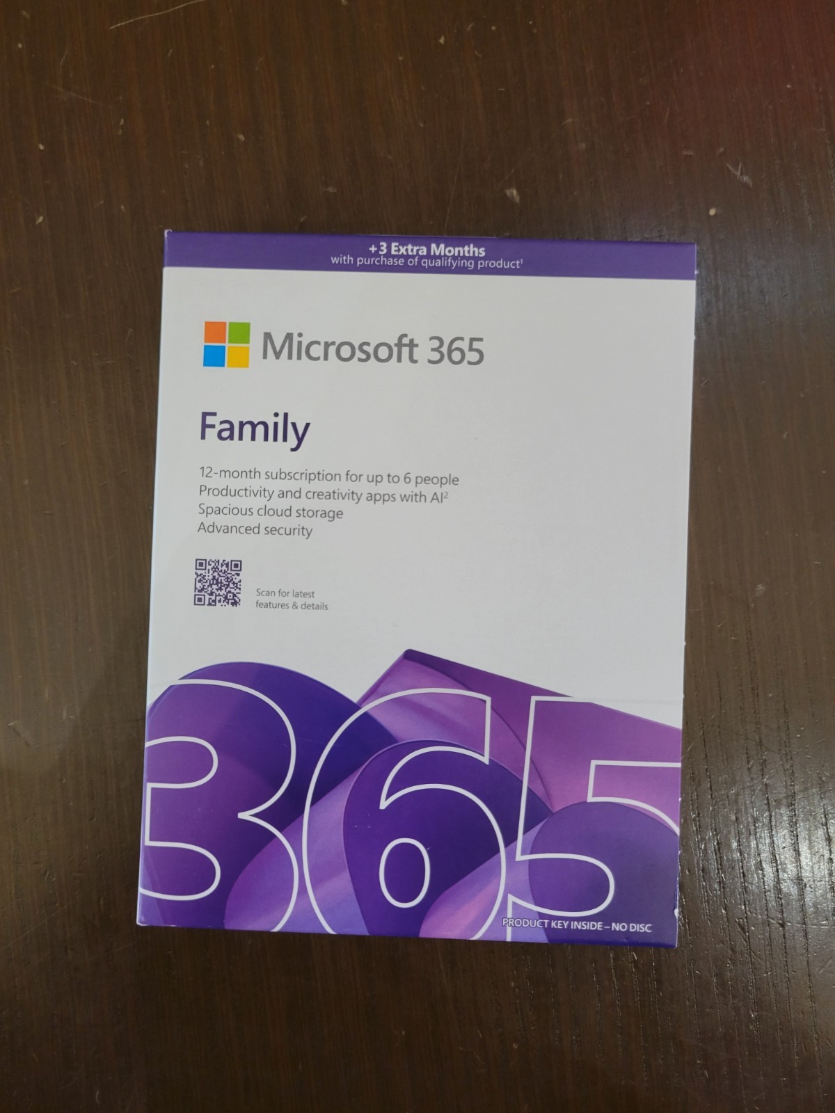 NEW OFFICIAL Microsoft Office 365 Family Edition 1 Year Subscription