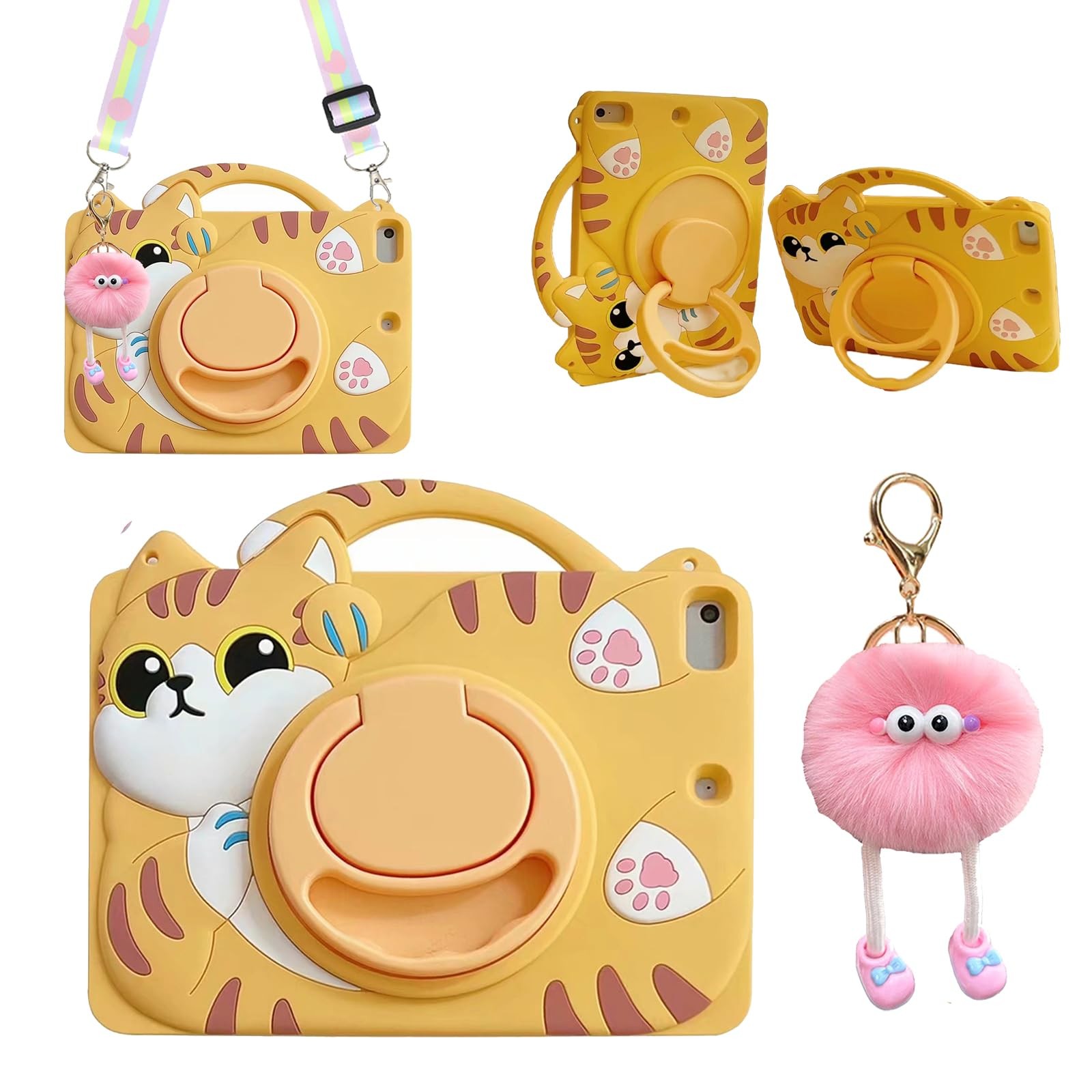3D Cute Vivid Cat Case for Samsung Galaxy Tab A 10.1 inch 2019 SMT510/T515Not...