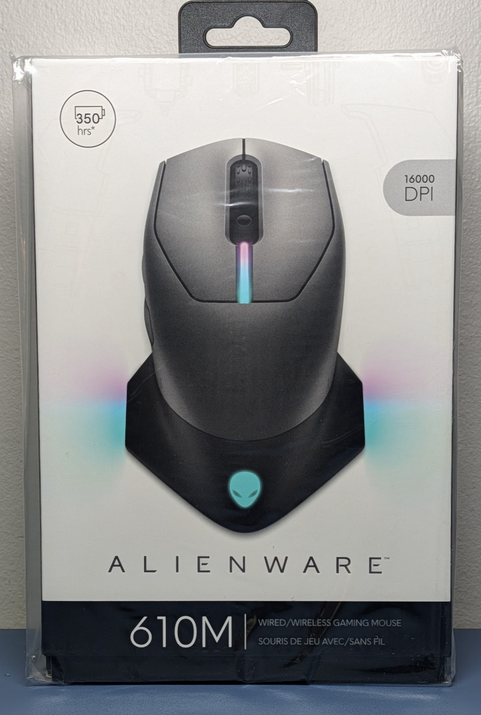 Alienware AW610M Wired Wireless Gaming Mouse 16000 DPI Dark NEW SEALED