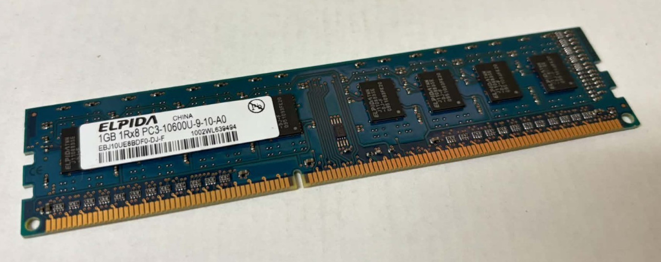 ELPIDA 1GB DDR3 1066MHz PC3-10600U Desktop RAM Memory EBJ10UE8BDF0-DJ-F