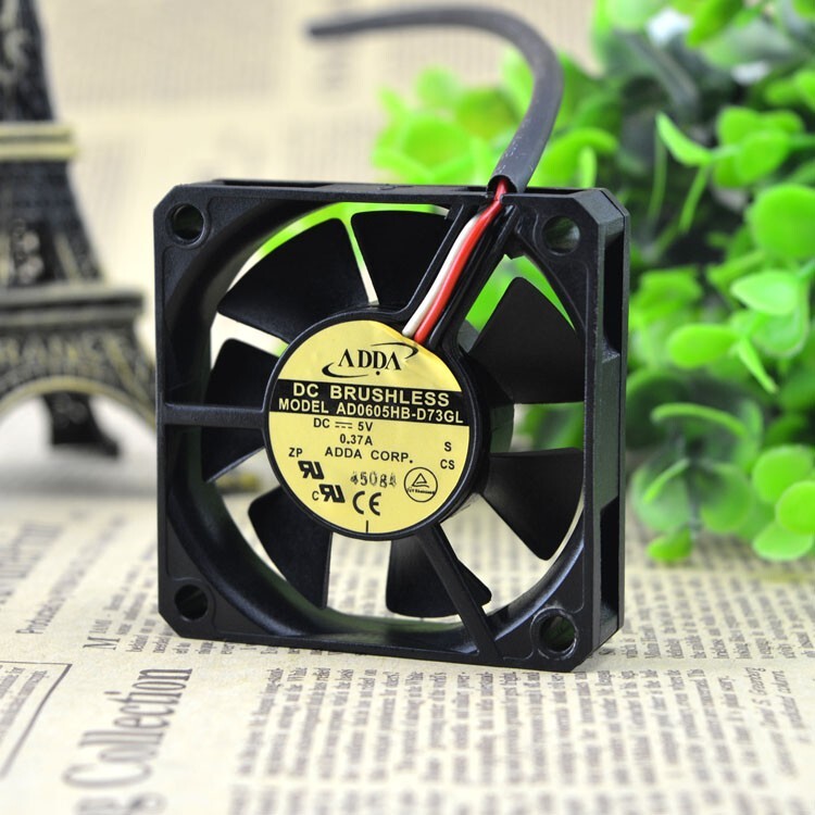 ADDA AD0605HB-D73GL 6015 DC5V 0.37A 6CM 3pin cooling fan