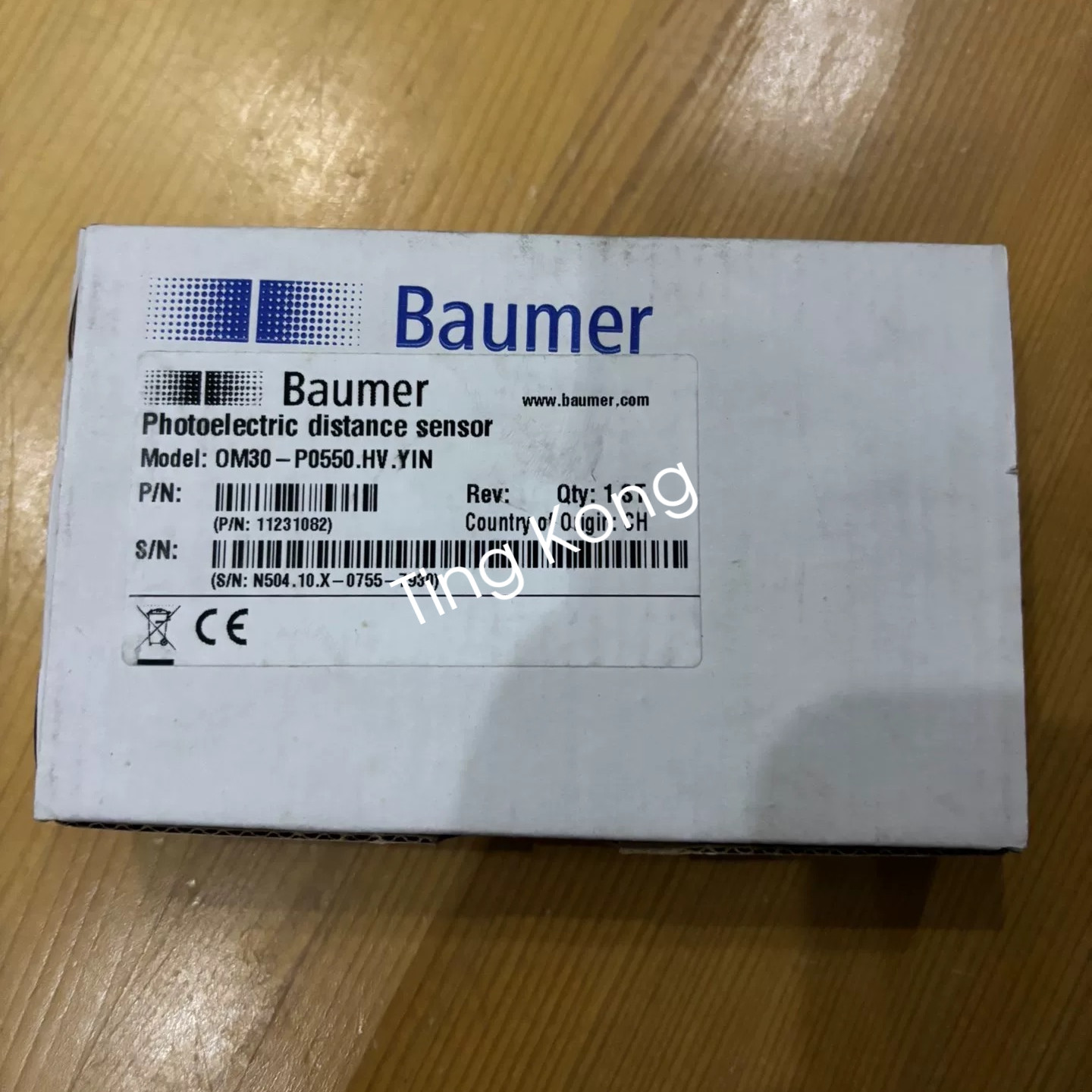 1PCS New Baumer OM30-P0550.HV.YIN Short Distance Laser Ranging via FedEx or DHL