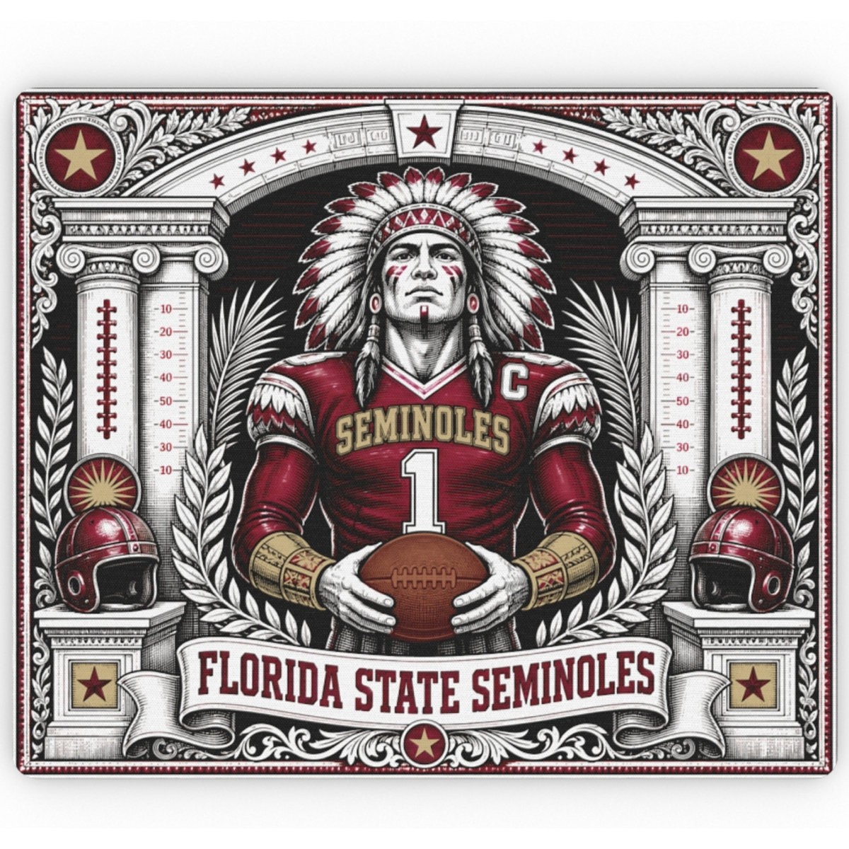 Florida State Seminoles Mouse Pad 9.4 x 7.9 Football Desk Mat Fan Gift