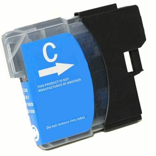 2pk LC61 LC61C Cyan Printer Ink for BROTHER MFC-495CW