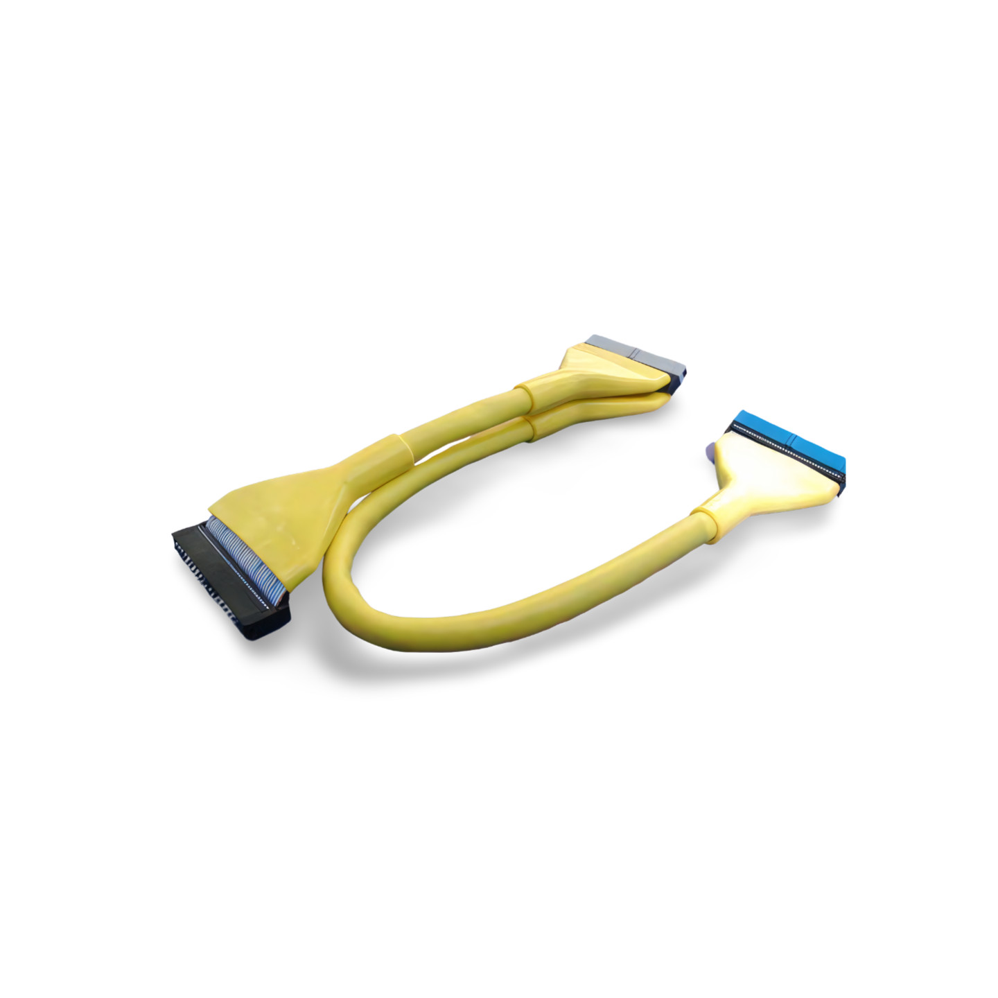2ft ULTRA ATA133 Round Dual IDE 3 Connectors - Yellow