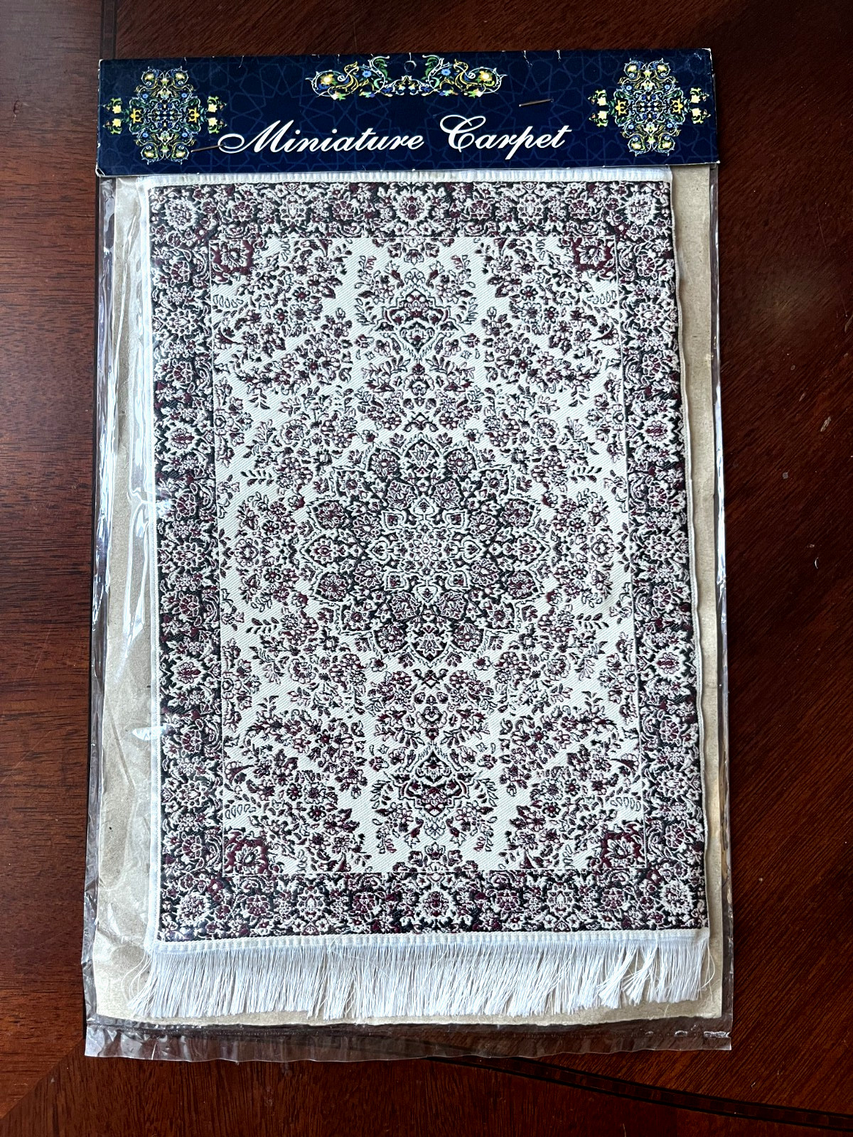 Persian Carpet Style Mouse Pad Oriental Vintage Bohemian Rug Desk Pad Miniature 