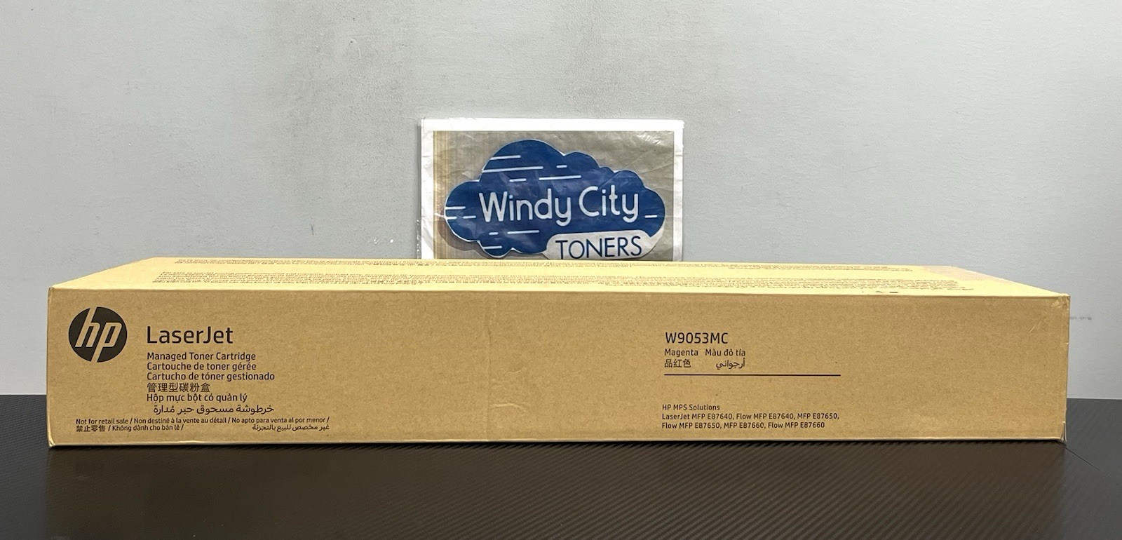 HP W9053MC Magenta Toner for LaserJet Managed E87660z/E87640dn New Open Box