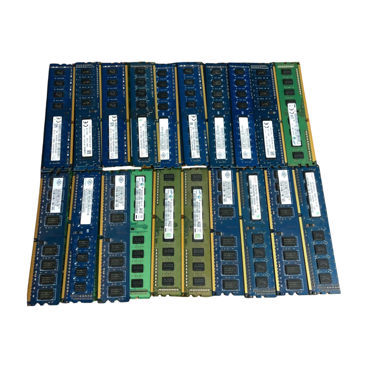 (Lot of 39) 4GB and 2GB DDR3 1600MHz PC3-12800U Desktop RAM Mixed Brands