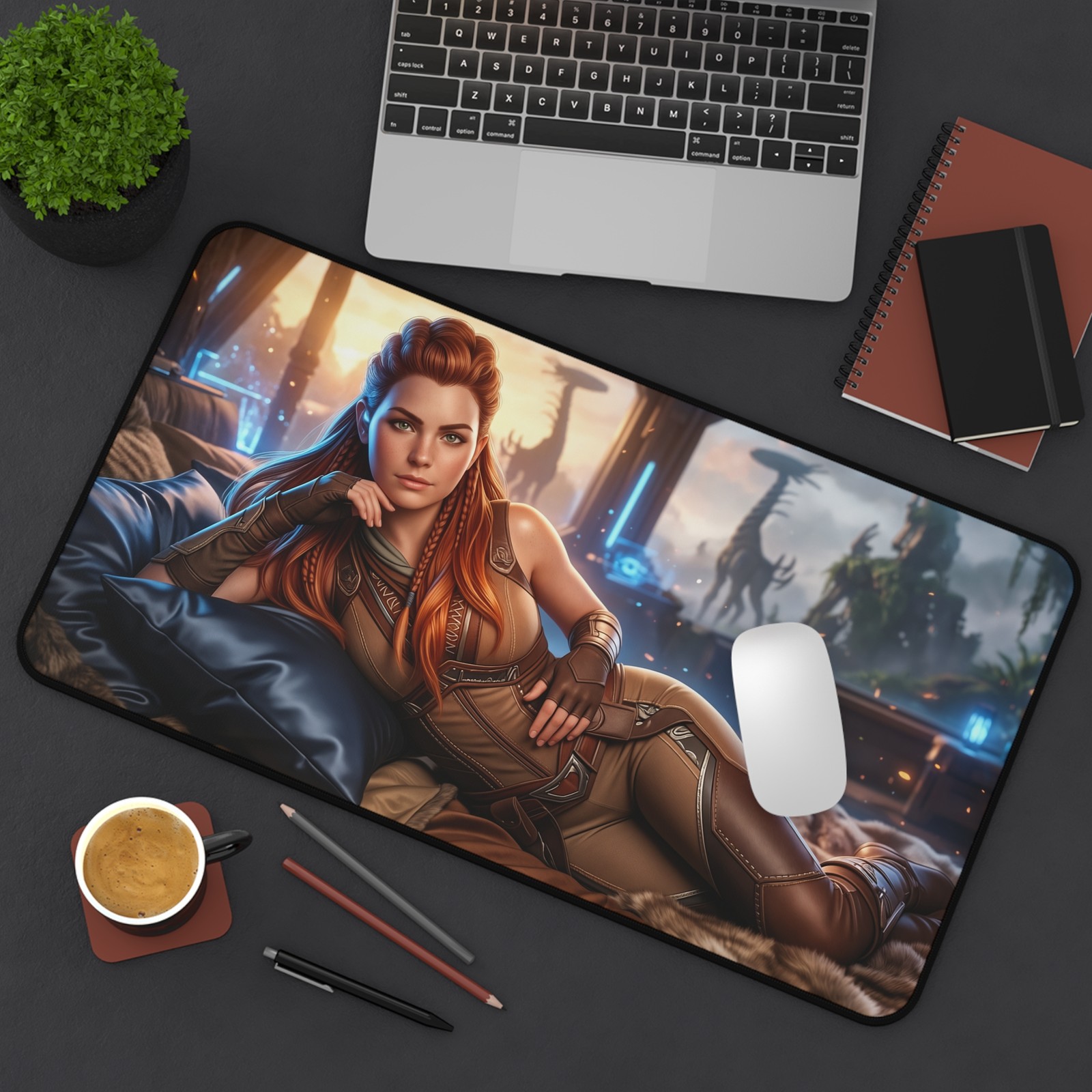 Bayonetta Desk Mat, Gaming Mouse Pad, Action Game Setup Decor