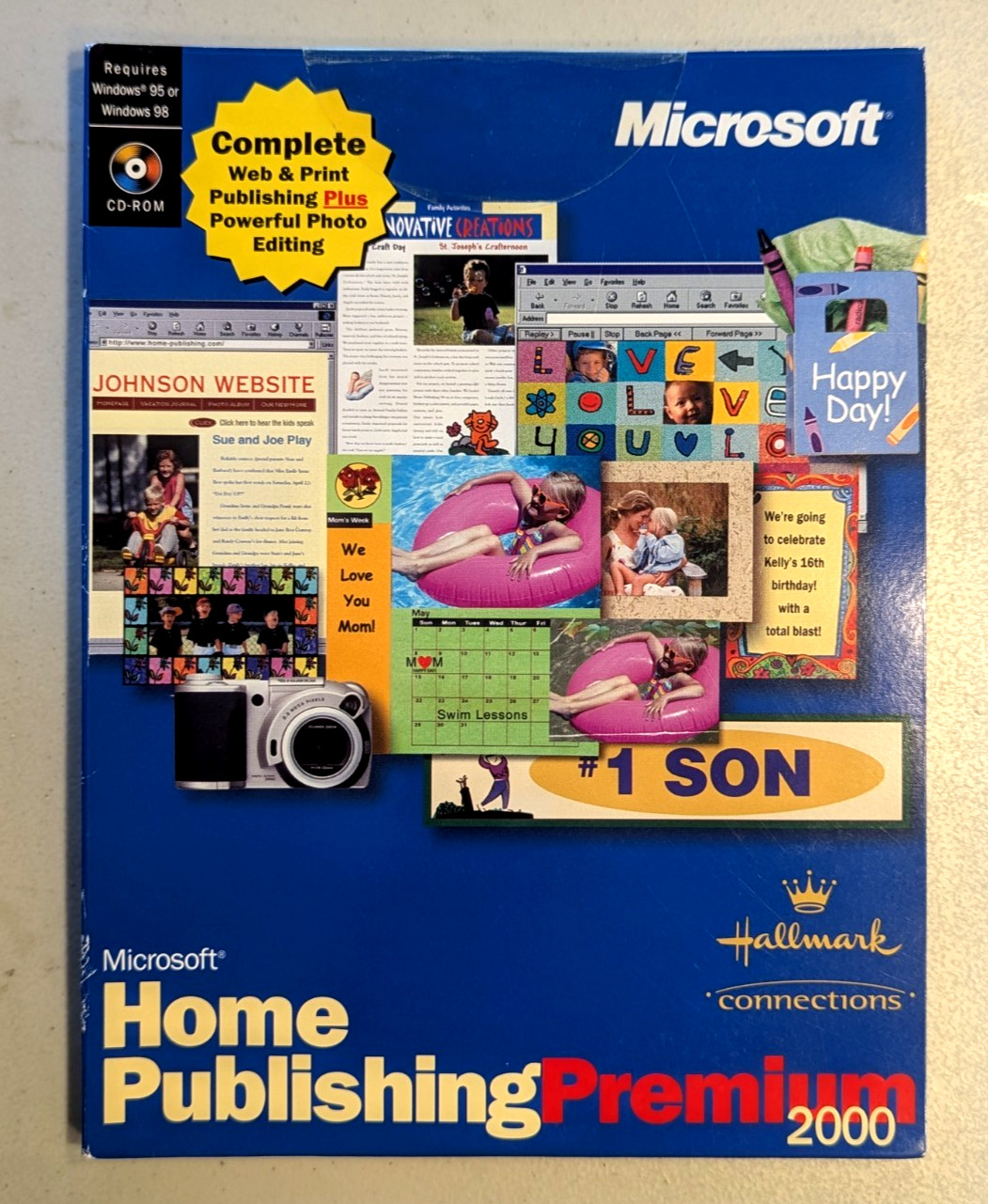 Microsoft Home Publishing Premium 2000, Hallmark Connections 6 CD [New]