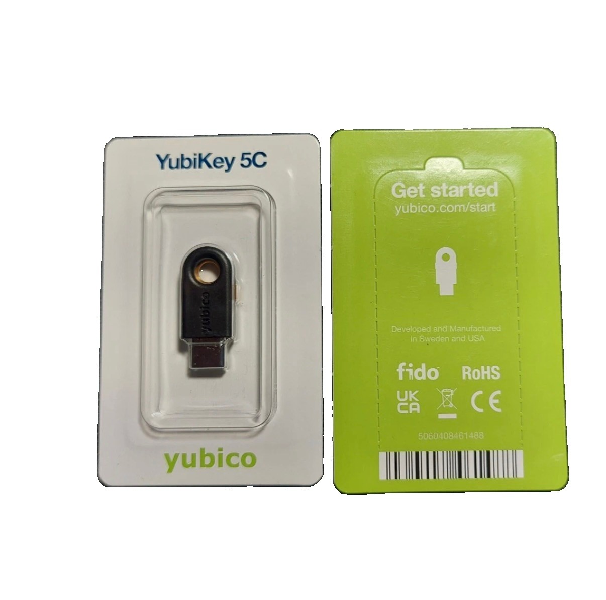Yubico YubiKey 5C (USB-C) FIDO2 / U2F Security Key | Brand New Sealed