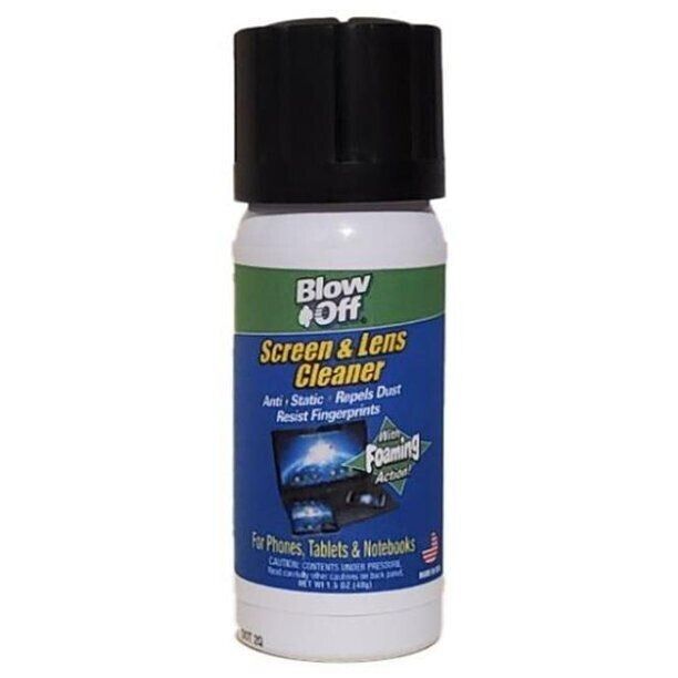 Blow Off Screen and Lens Cleaner - Foaming Action - 1.4oz. - 1 Can