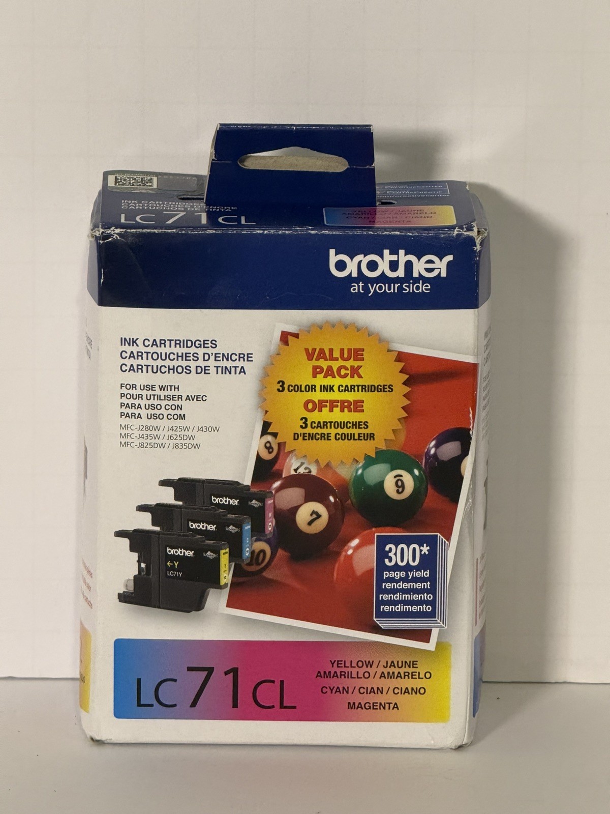 Genuine Brother LC71CL (LC713PKS) Ink Cartridge Magenta Cyan Yellow Exp 01/2027