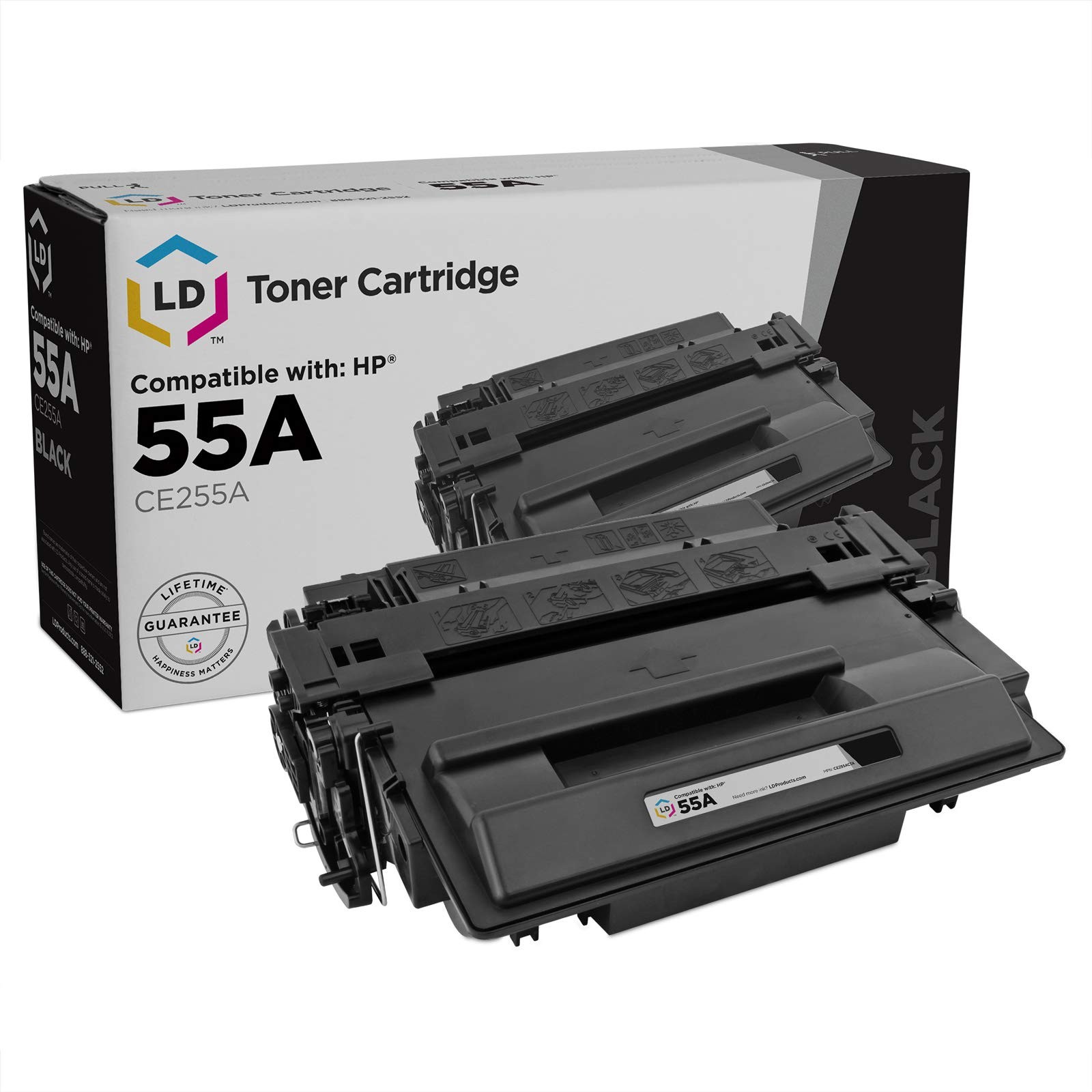 LD Products Compatible Replacement for HP 55A 55X CE255A CE255X Toner Cartridge