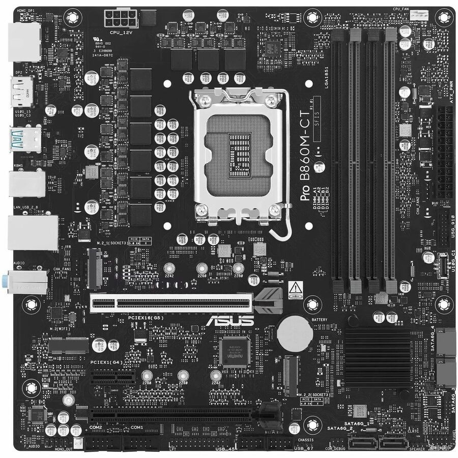 Asus Pro B860M-CT-CSM DDR5 LGA-1851 mATX Desktop Motherboard ASUSPROB860MCTCSM