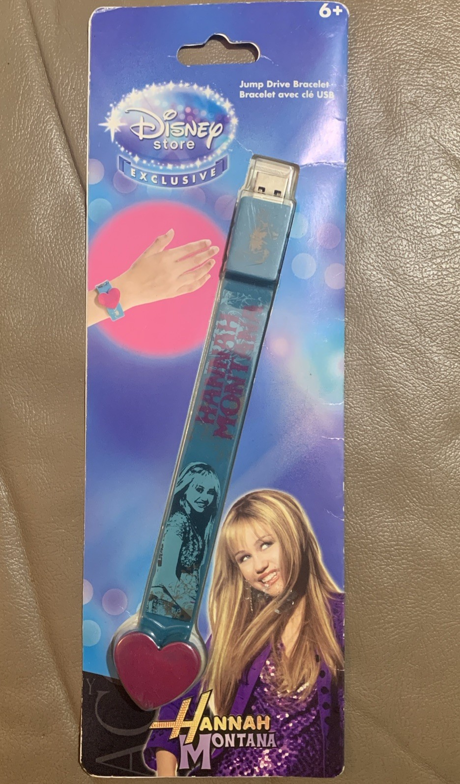 Hannah Montana 1gb usb flash drive Bracelet. Rare - Disney Channel Exclusi Y2K