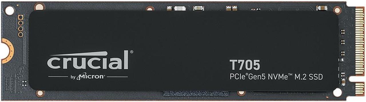 Crucial T705 M.2 2280 4TB PCIe 5.0 x4 NAND SSD, Up to 14,100 MB/s CT4000T705SSD3