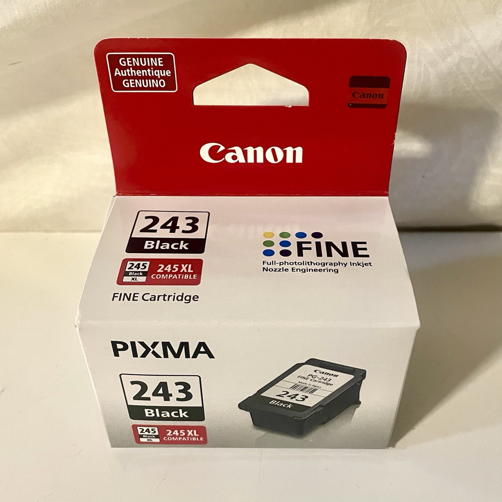 Canon PIXMA PG-243 Black Ink Cartridge Genuine OEM 1287C001 [AA] New Sealed