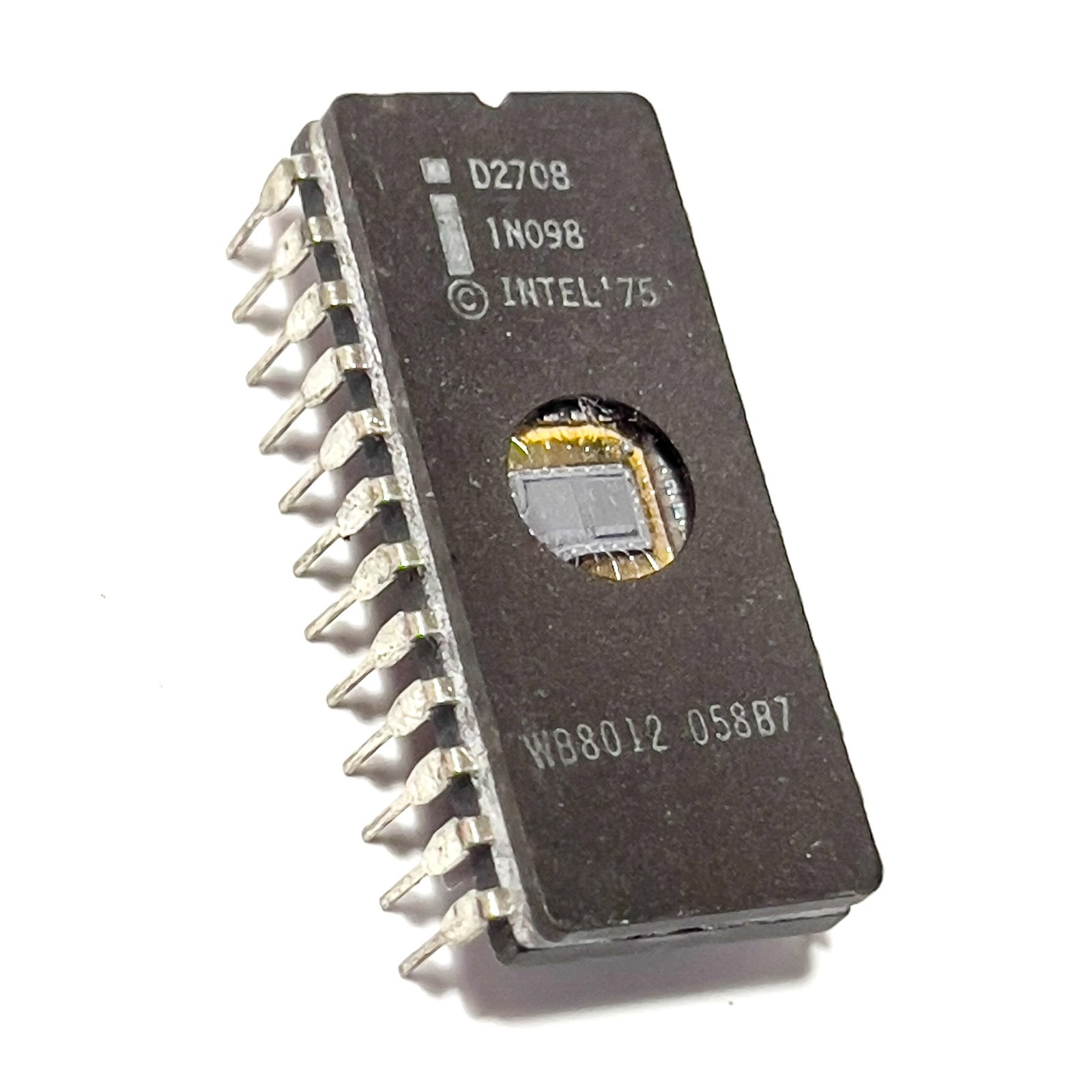 ©INTEL ’75 D2708 UV-Erasable EPROM 1Kx8 (8 Kbit) 450 ns CERDIP-24 Vintage 1979