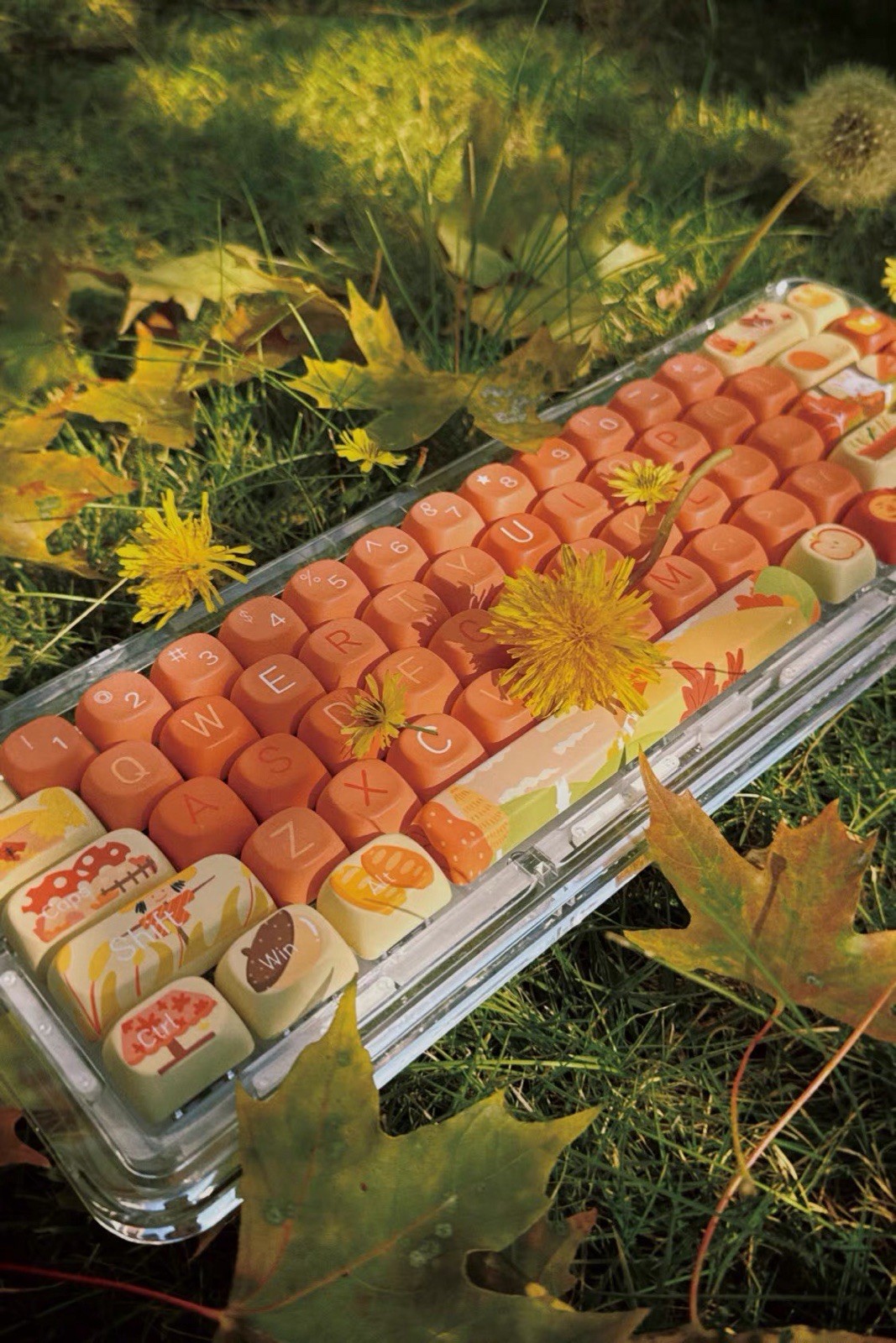 Hometown Autumn Keycaps XOA Profile OEM Height Cute Keycaps.