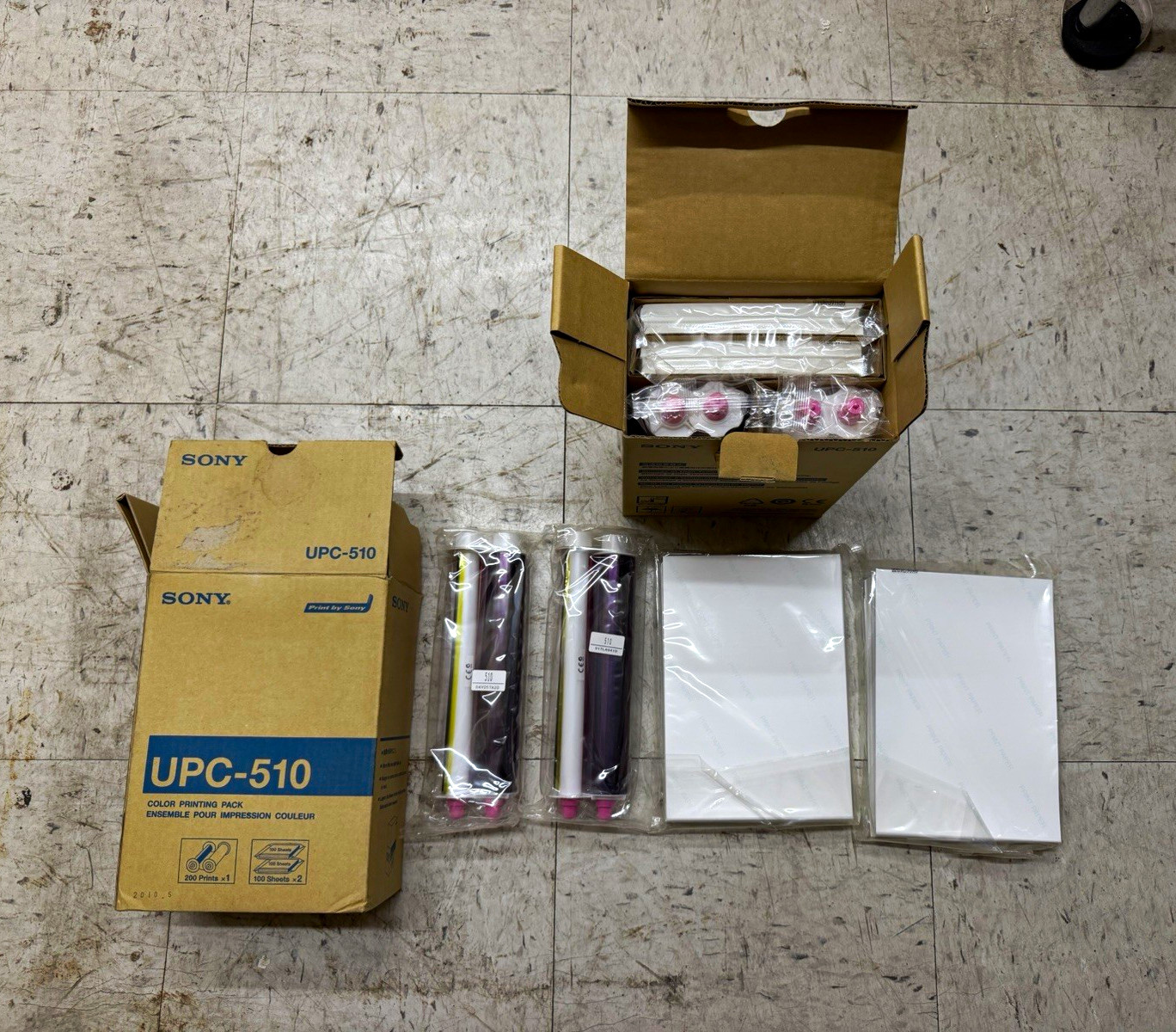 Sony UPC-510 Dye Sublimation Color Print Pack Ribbon & Paper for DSC-UP850