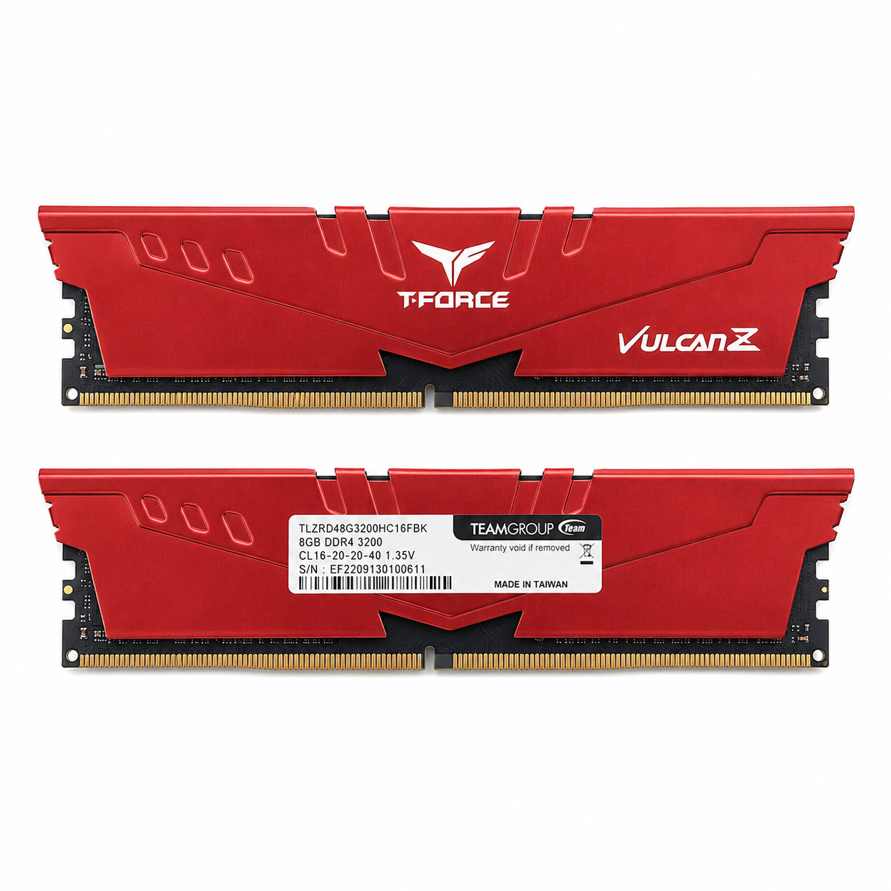 TEAMGROUP T-Force Vulcan Z 16GB 2x8GB DDR4 3200MHz CL16 RAM TLZRD48G3200HC16FBK
