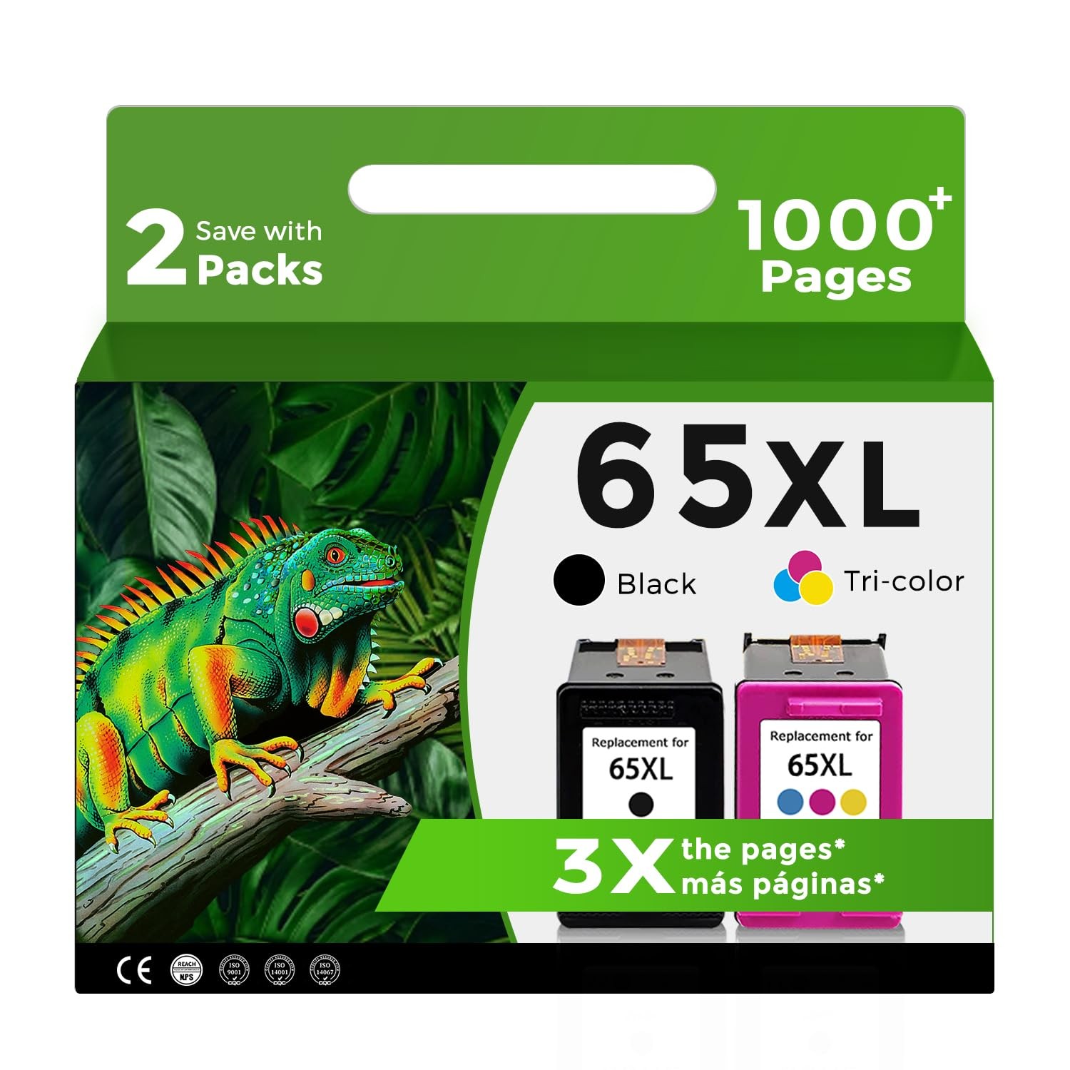 65XL Ink Cartridges Black Color, Color ink cartridges