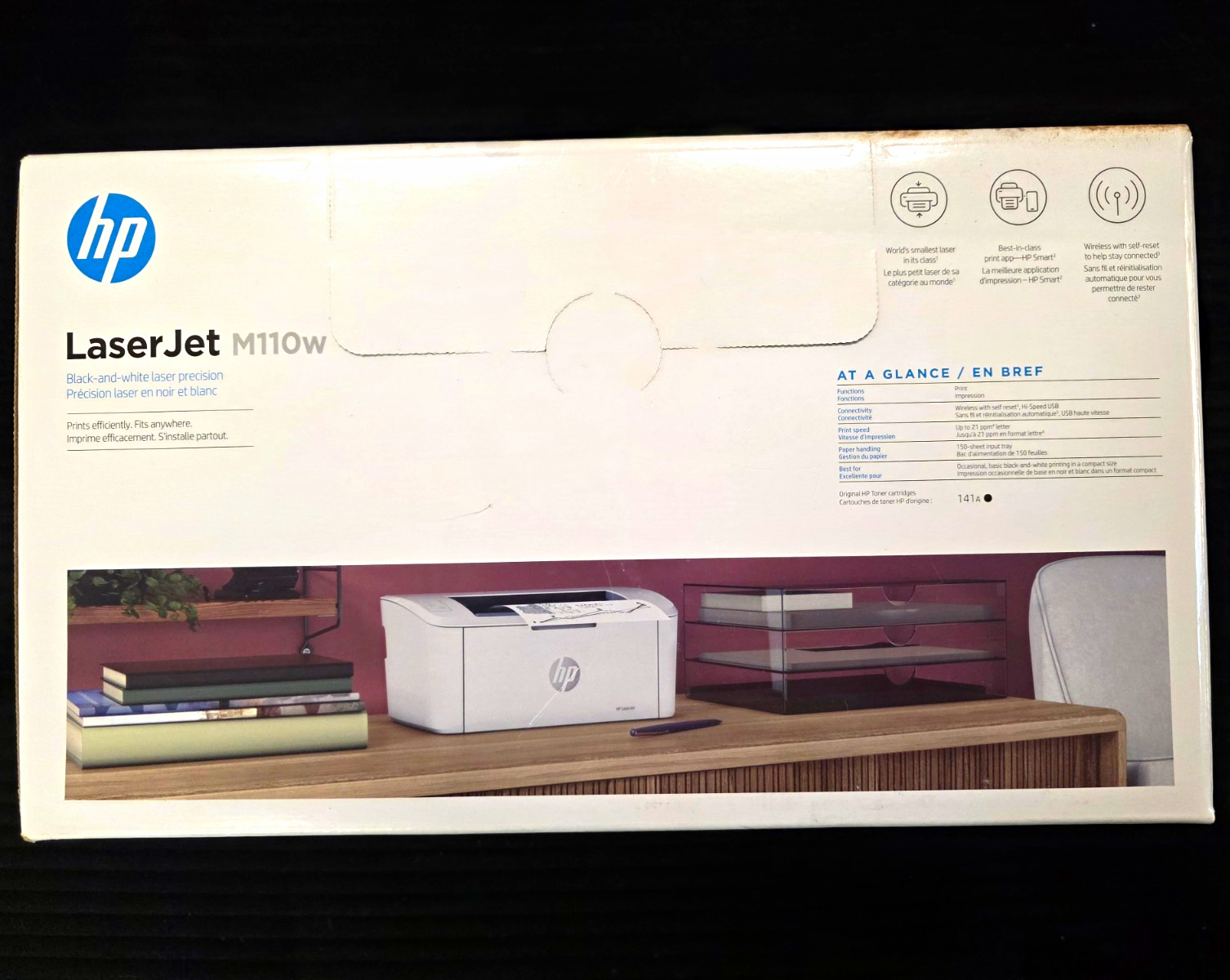 HP LaserJet M110w Wireless Monochrome Laser Printer 21ppm 600dpi AirPrint
