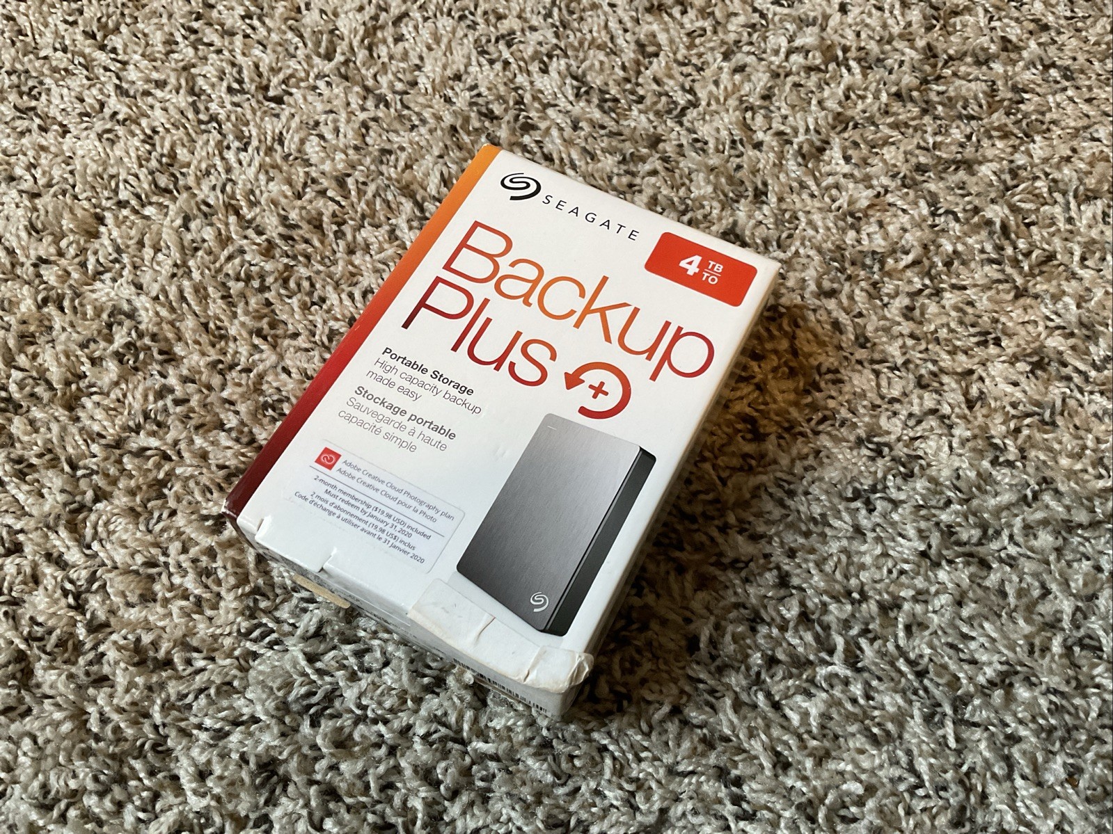 SeaGate Backup Plus Portable Storage 4TB/To