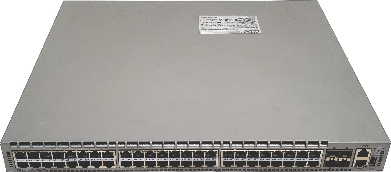Arista DCS-7048T-A-R 48-Port 10/100/1000 / 4-Port 10GbE Switch with R-F Airflow