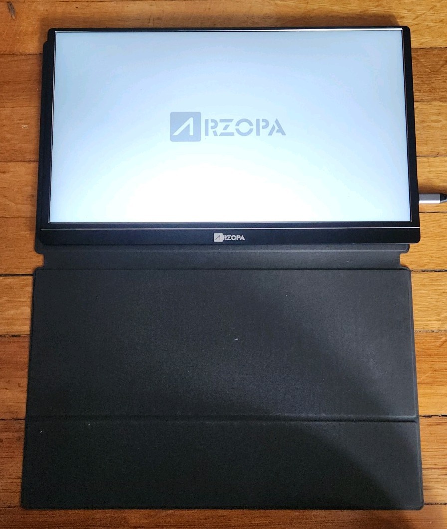 ARZOPA S1 15.6" Portable IPS LED Monitor 1080p USB-C Mini HDMI Black