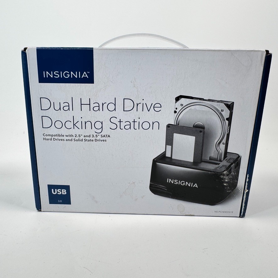 Insignia Dual Hard Drive Docking Station – USB 3.0 NEW NS-PCHDEDS19