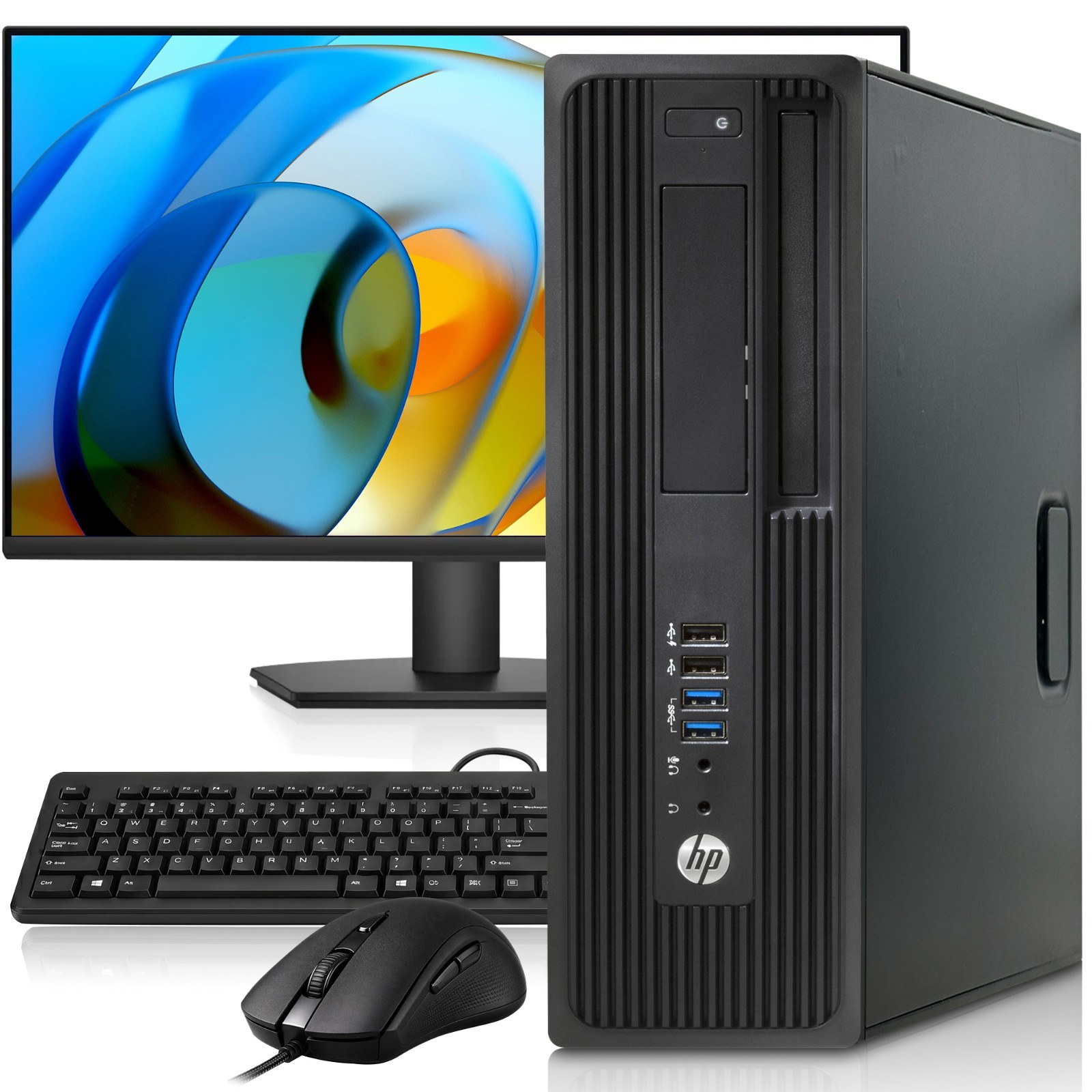 HP Z240 Desktop PC i5-6th 32GB RAM 1TB SSD 1TB HDD 24” LED KB&M Wi-Fi Windows 11