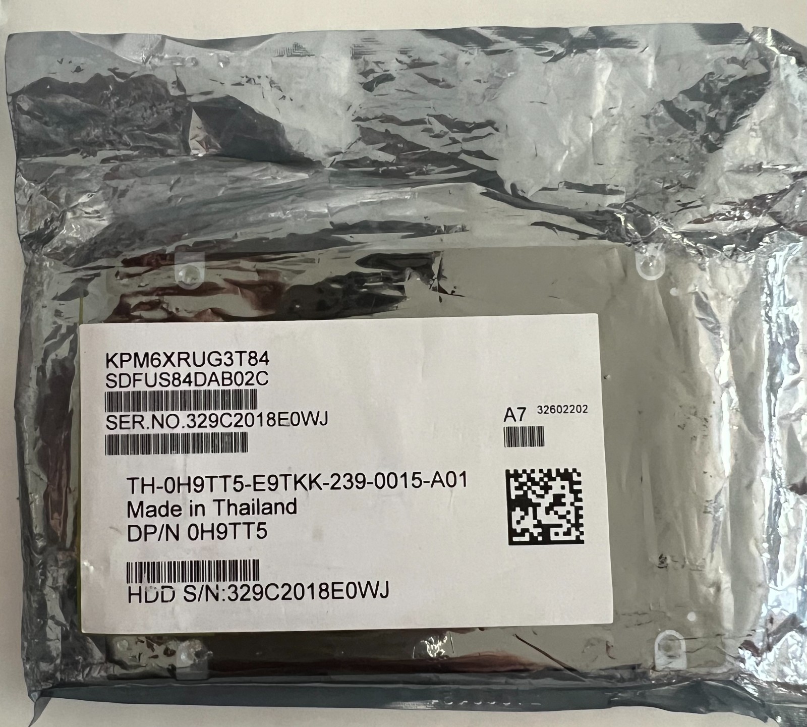 H9TT5 DELL EMC 3.84TB RI 2.5" SAS 12Gbps SSD  KPM6XRUG3T84 0H9TT5