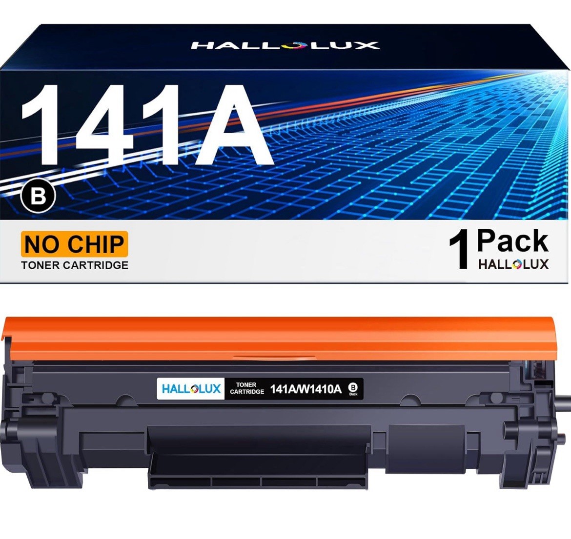 141A Toner Cartridge (No Chip) Compatible Replacement for HP 141A Black Laserjet