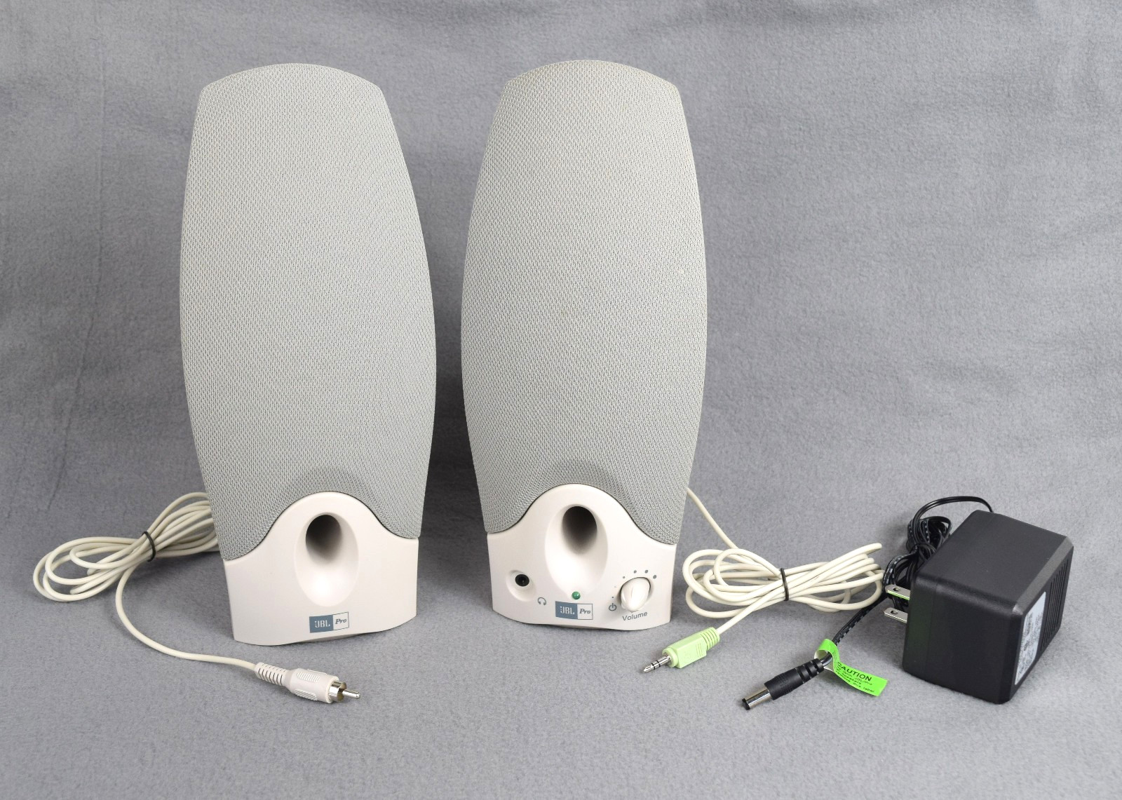 Vtg 90s JBL Pro Compaq Computer Speakers Model 387766-001 w/ Power Supply TESTED