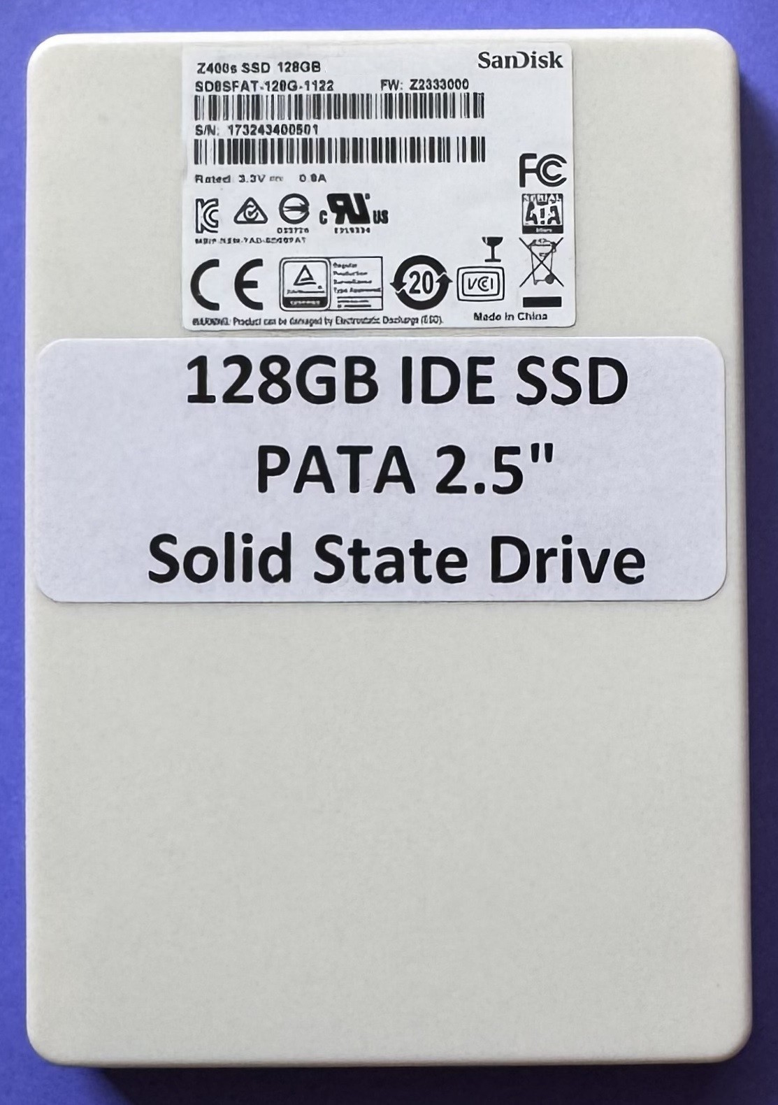 New SanDisk 128GB SSD Internal 2.5” IDE 44-pin PATA Solid State Drive for Laptop