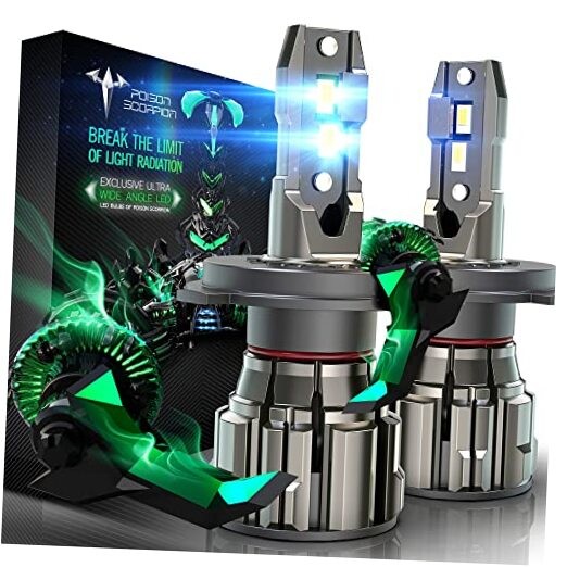 Fog Lights, 6500K 600% Bulb With Fan, Pack of 2 H4