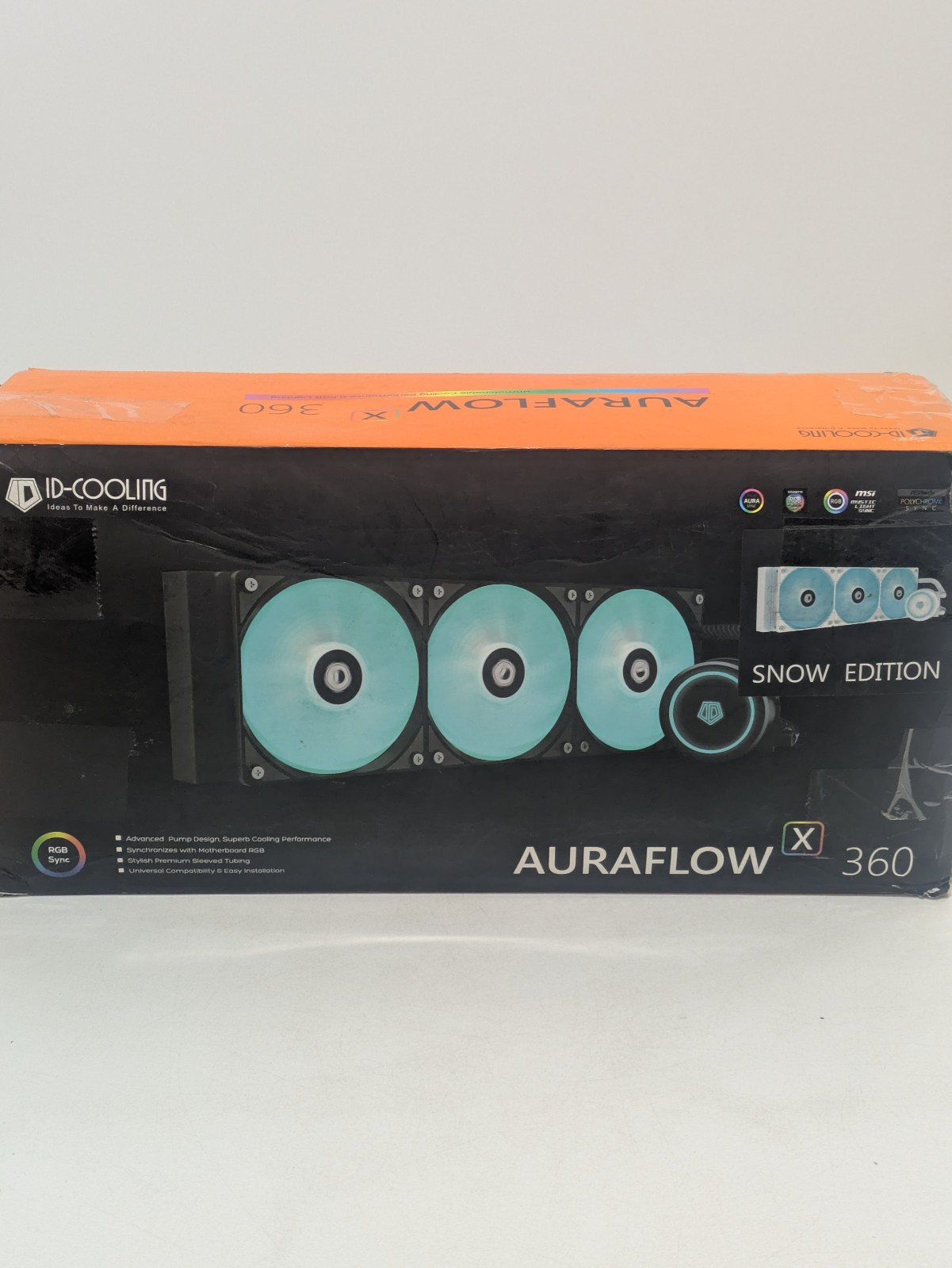 ID-COOLING AURAFLOW X 360 Snow Edition Liquid CPU Cooler