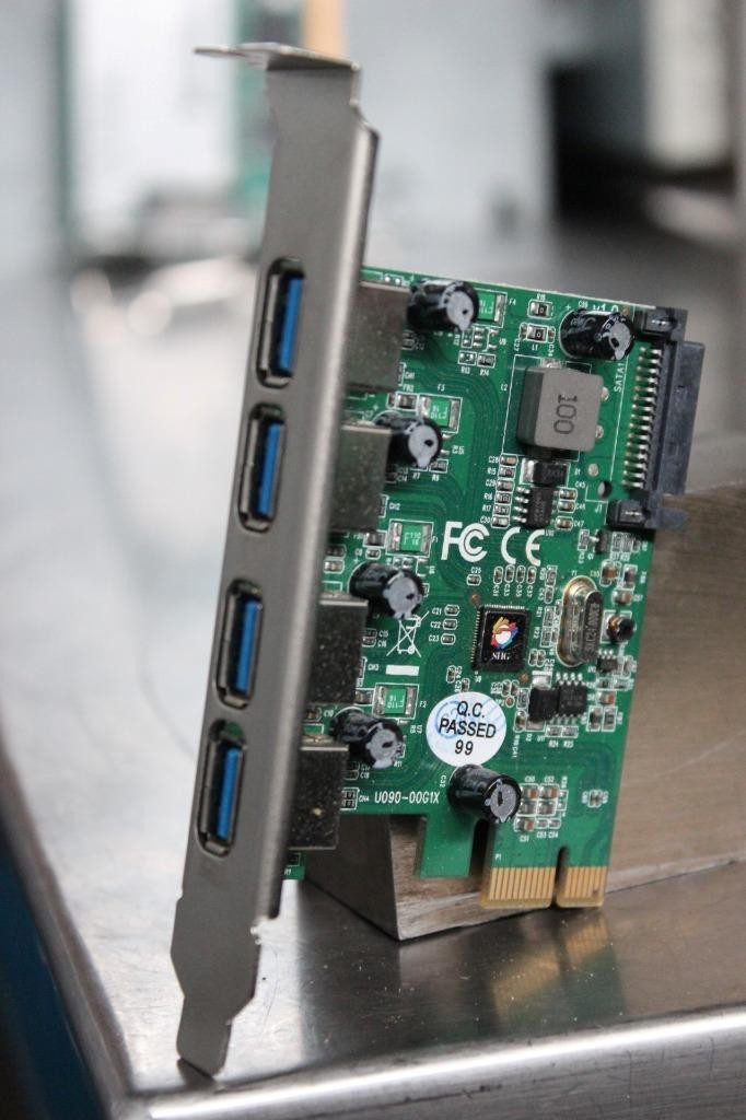 SIIG 4-Port USB 3.0 Host Adapter PCIe - Part No. JU-P40412-S1, LB-US0114-S1