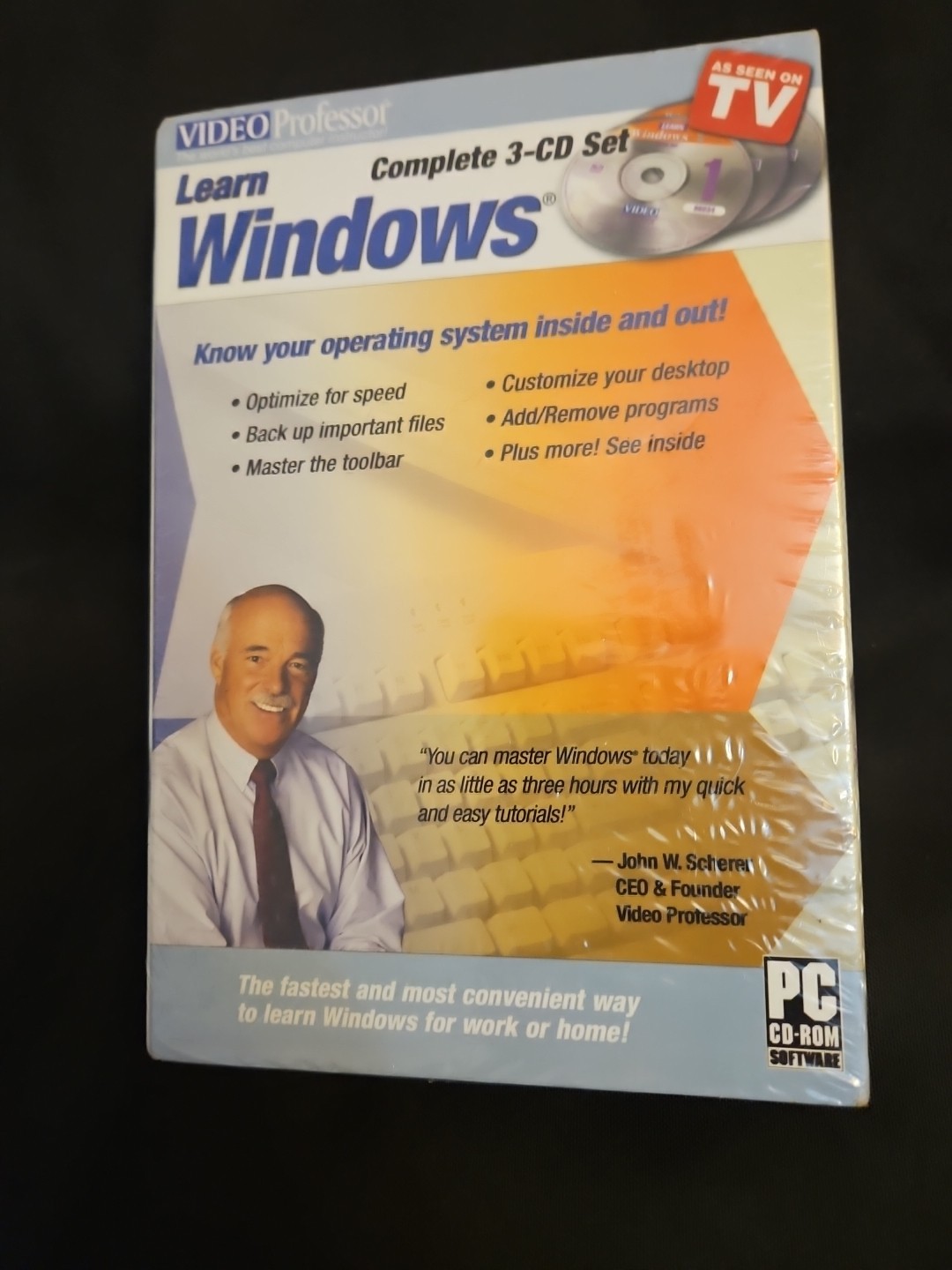 Video Professor – Learn Windows –Complete 3 CD-ROM Set –New Sealed-As Seen on TV