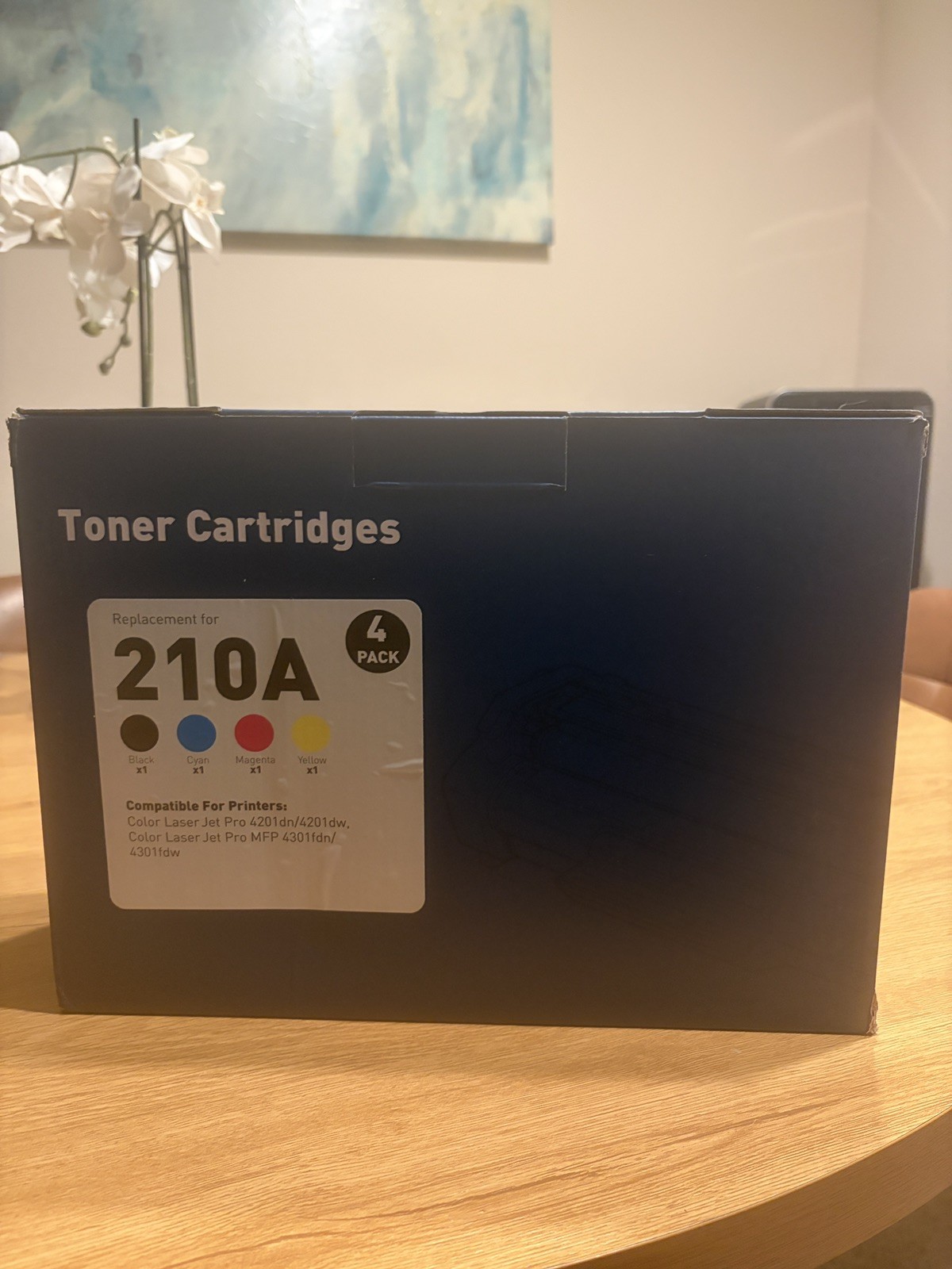 HP 210A Compatible Toner 4 Pack BK/C/M/Y for Color LaserJet Pro 4201 4301