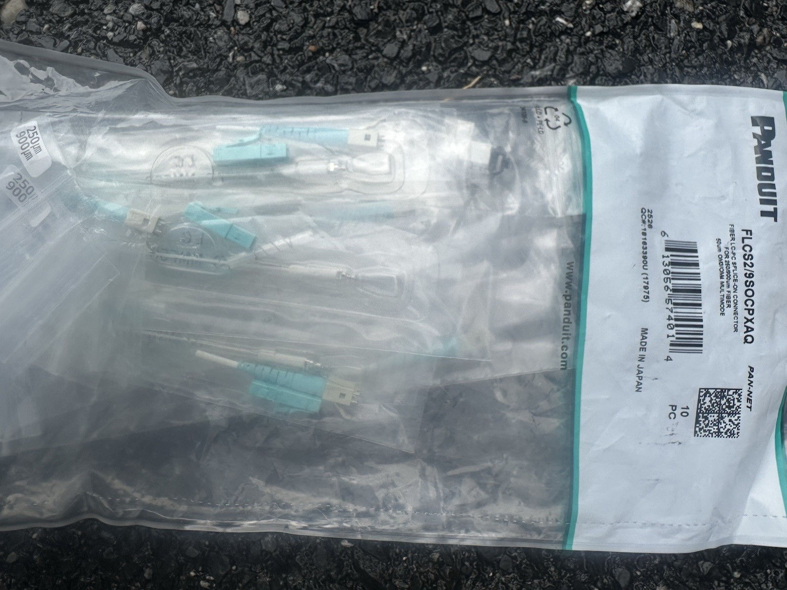 Panduit FLCS2/9SOCPXAQ Fusion Splice LC Connector 10-Piece