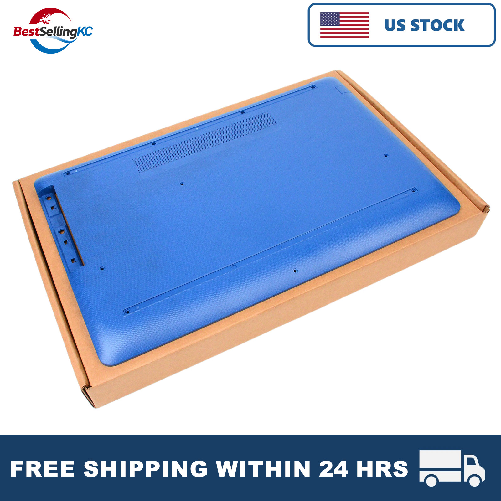 New Blue Lower Case Bottom Cover for HP 17-BY 17T-BY 17-CA 17Z-CA US Laptop